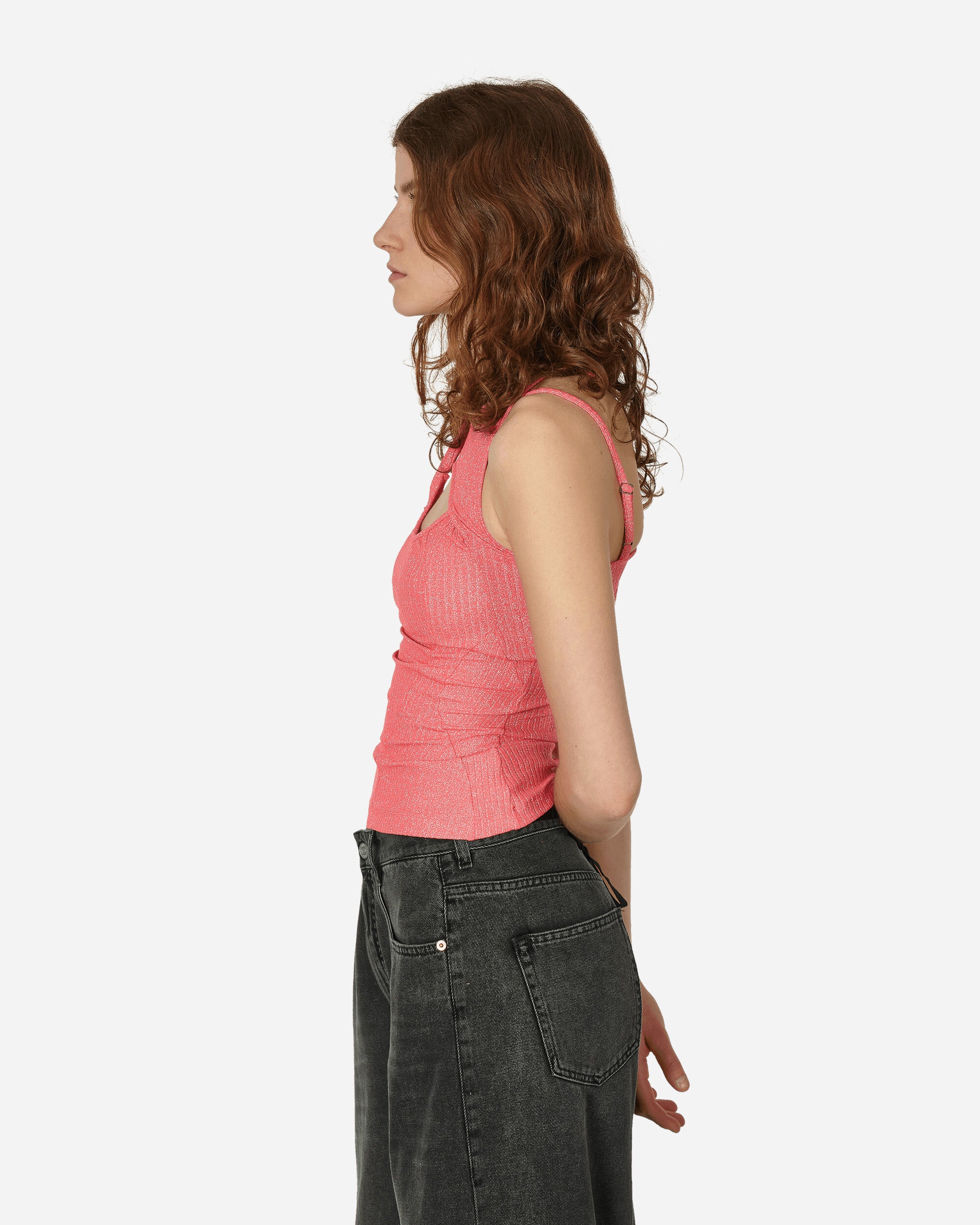 Ottolinger Layered Cut-Out Tank Top Pink, view 2