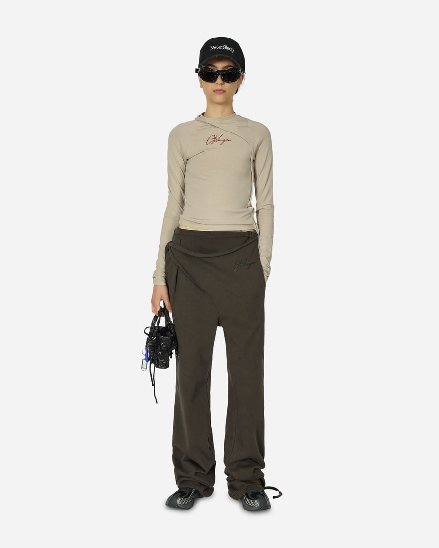 Ottolinger Deconstructed Fitted Longsleeve Top Sand, view 4
