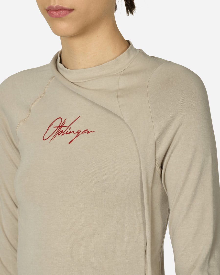 Ottolinger Deconstructed Fitted Longsleeve Top Sand, view 5