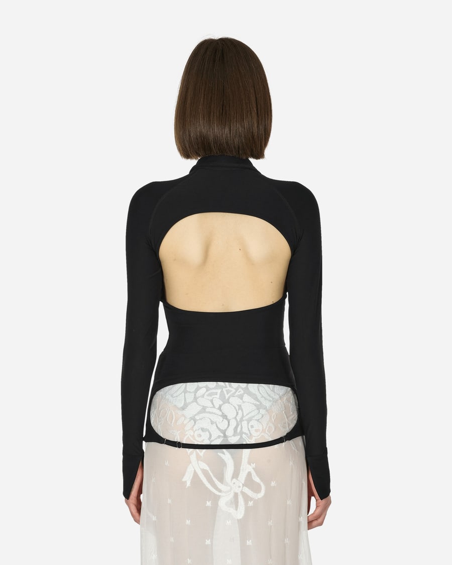 Toile Studios Backless Jersey Shirt Black, view 3