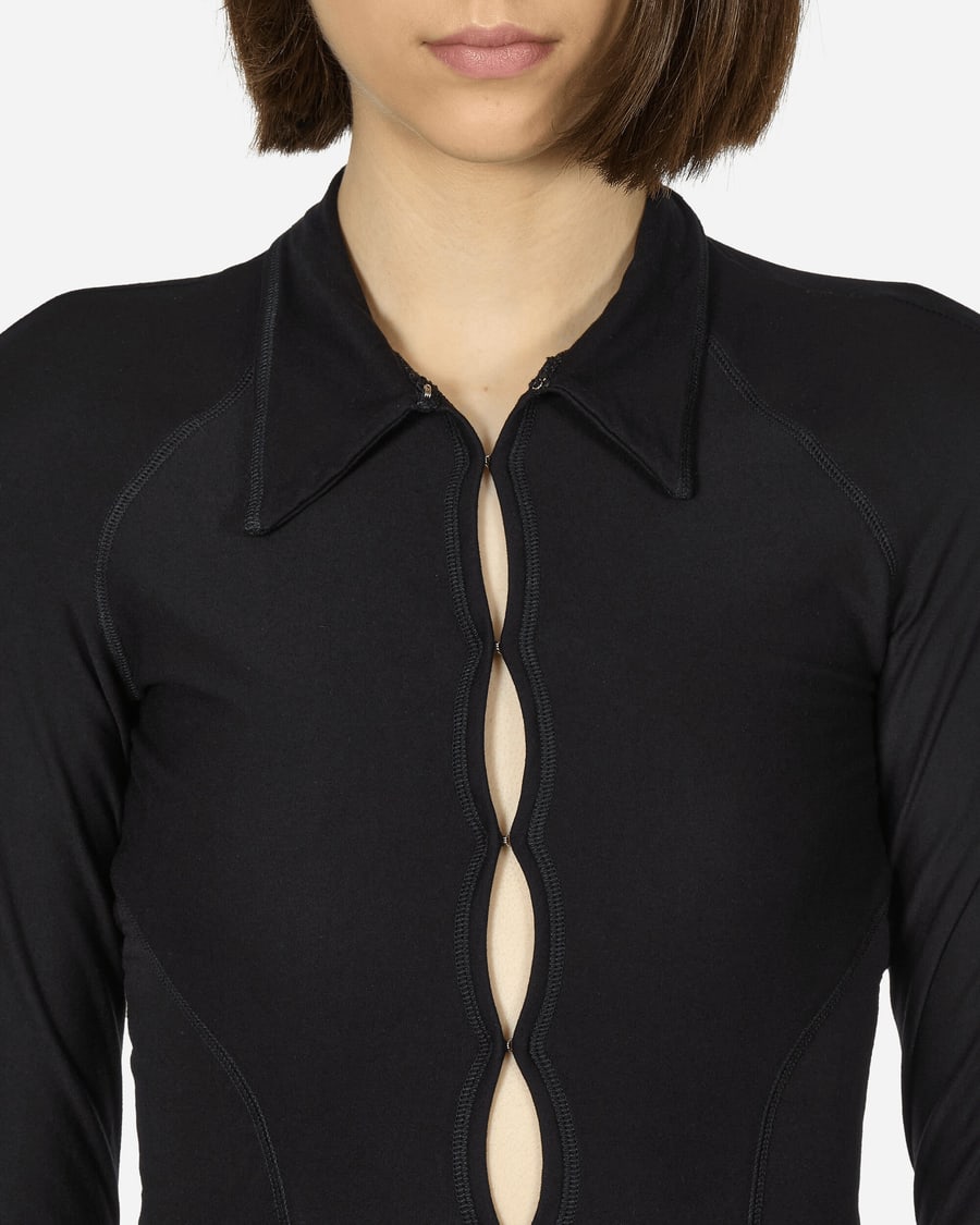 Toile Studios Backless Jersey Shirt Black, view 5