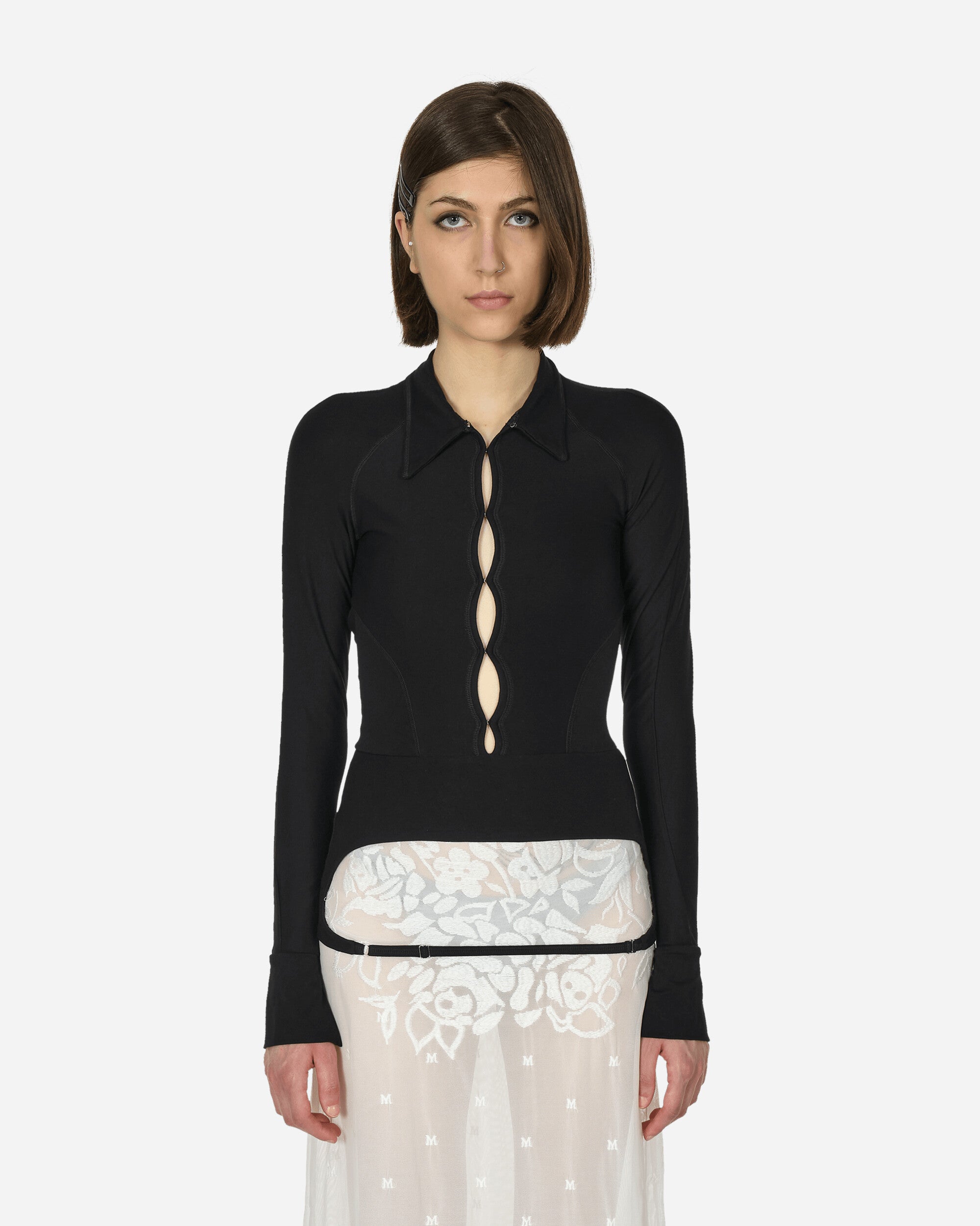 Toile Studios Backless Jersey Shirt Black