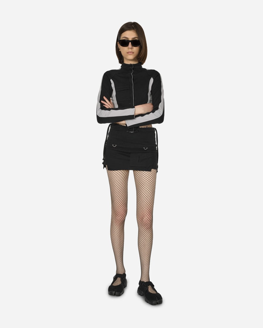 Toile Studios Byte Cargo Mini Skirt Black, view 4