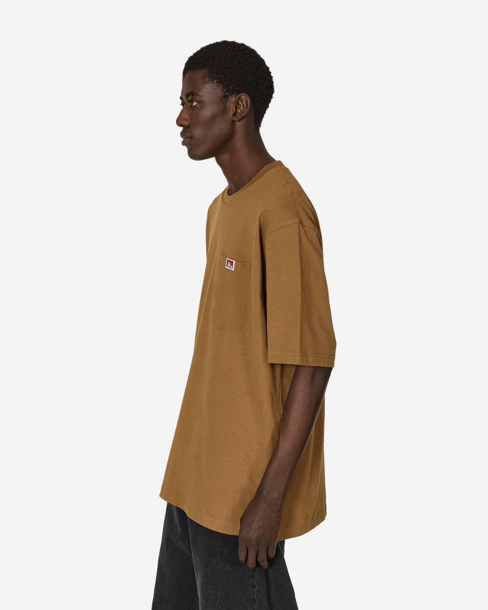 Ben Davis Heavy Duty Classic Label Pocket T-Shirt Coyote Brown, view 2