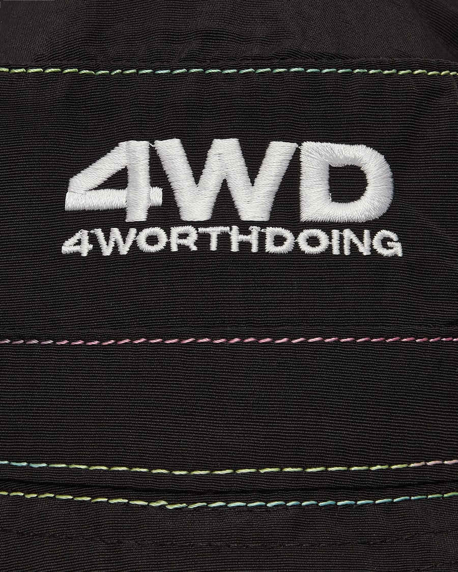 4 Worth Doing Gradient Stitch Bucket Hat Black, view 6