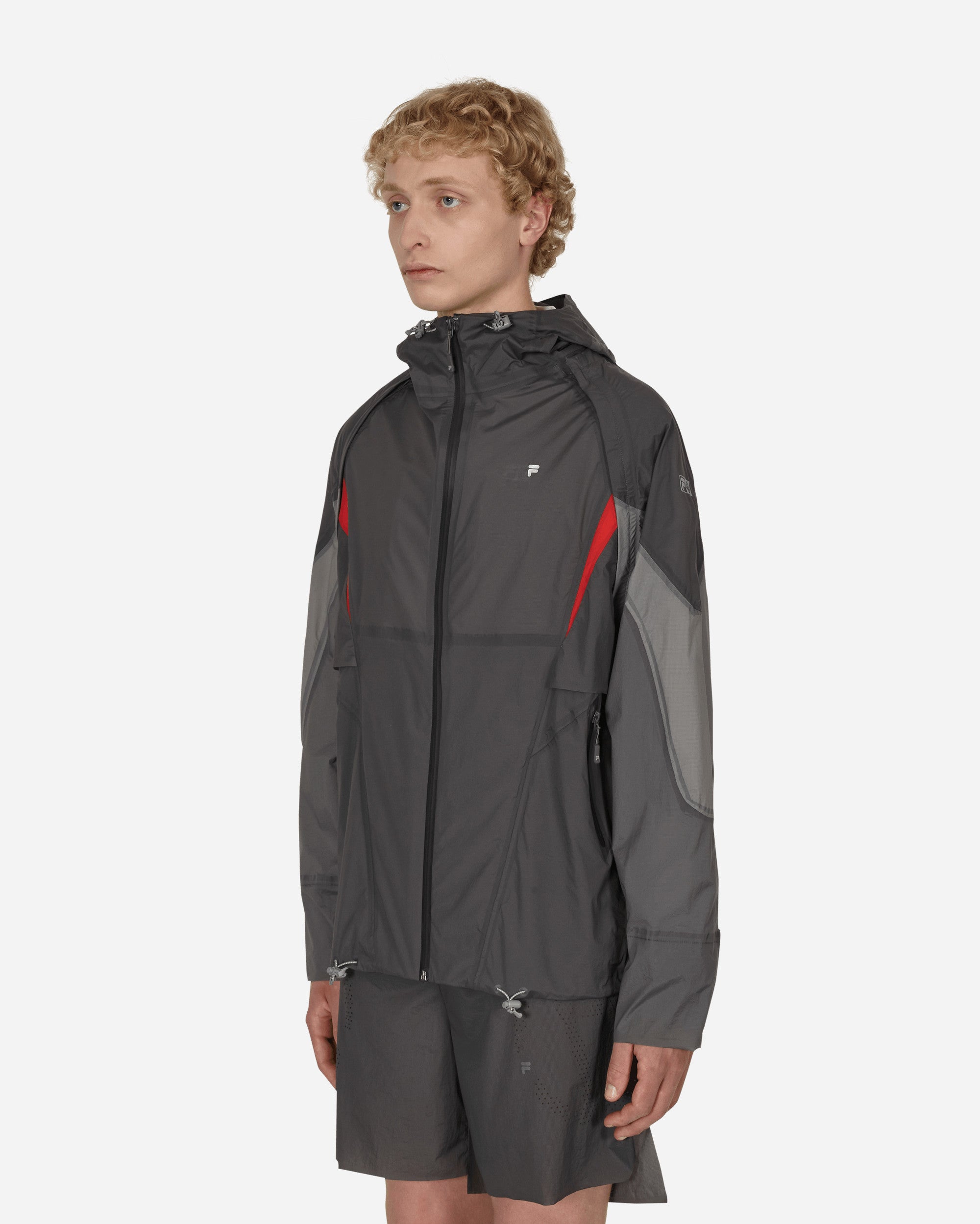 Slam Jam FILA Redefined Transformable Windbreaker Grey, view 2