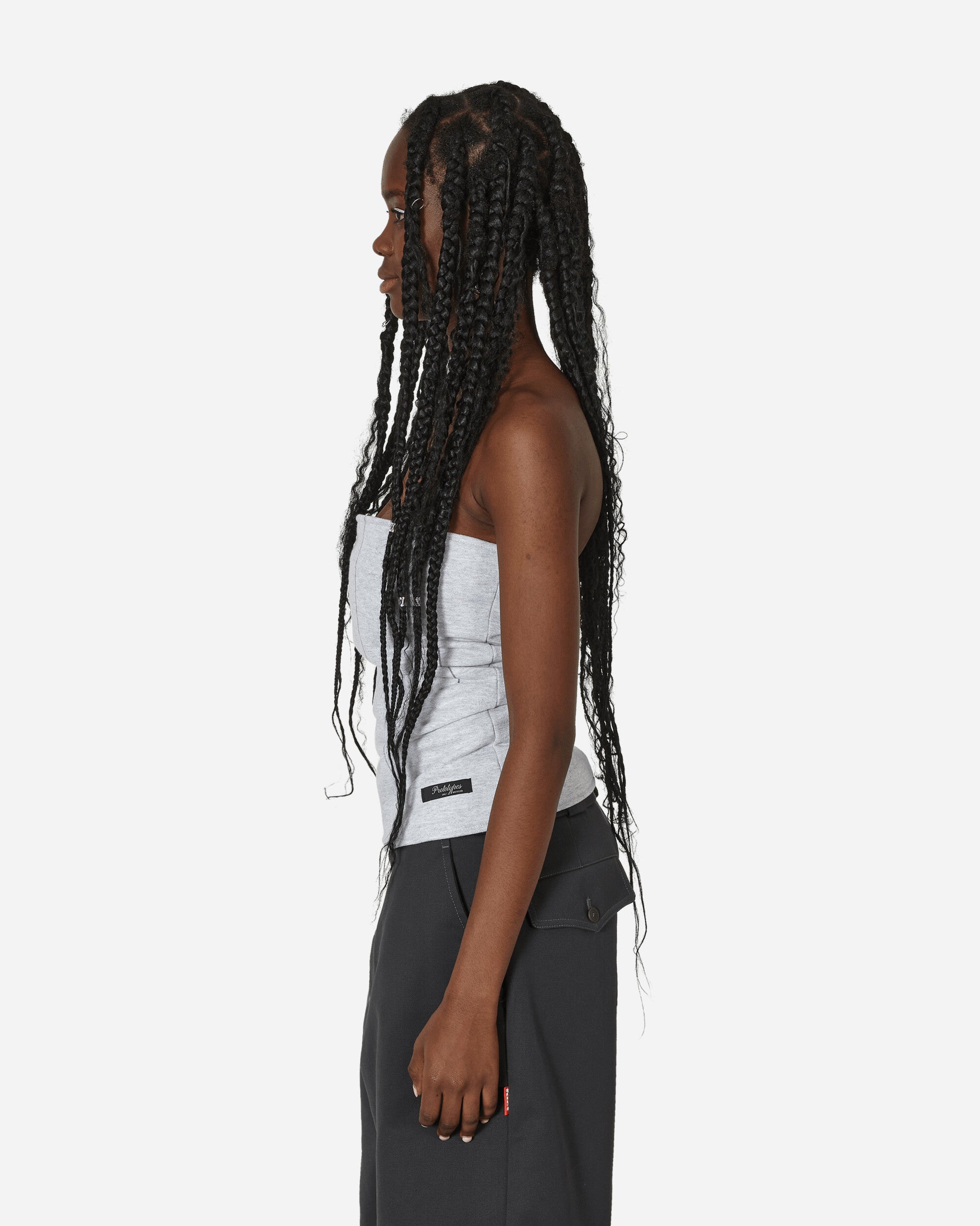 Prototypes Factory Cut Off Top Grey, view 2