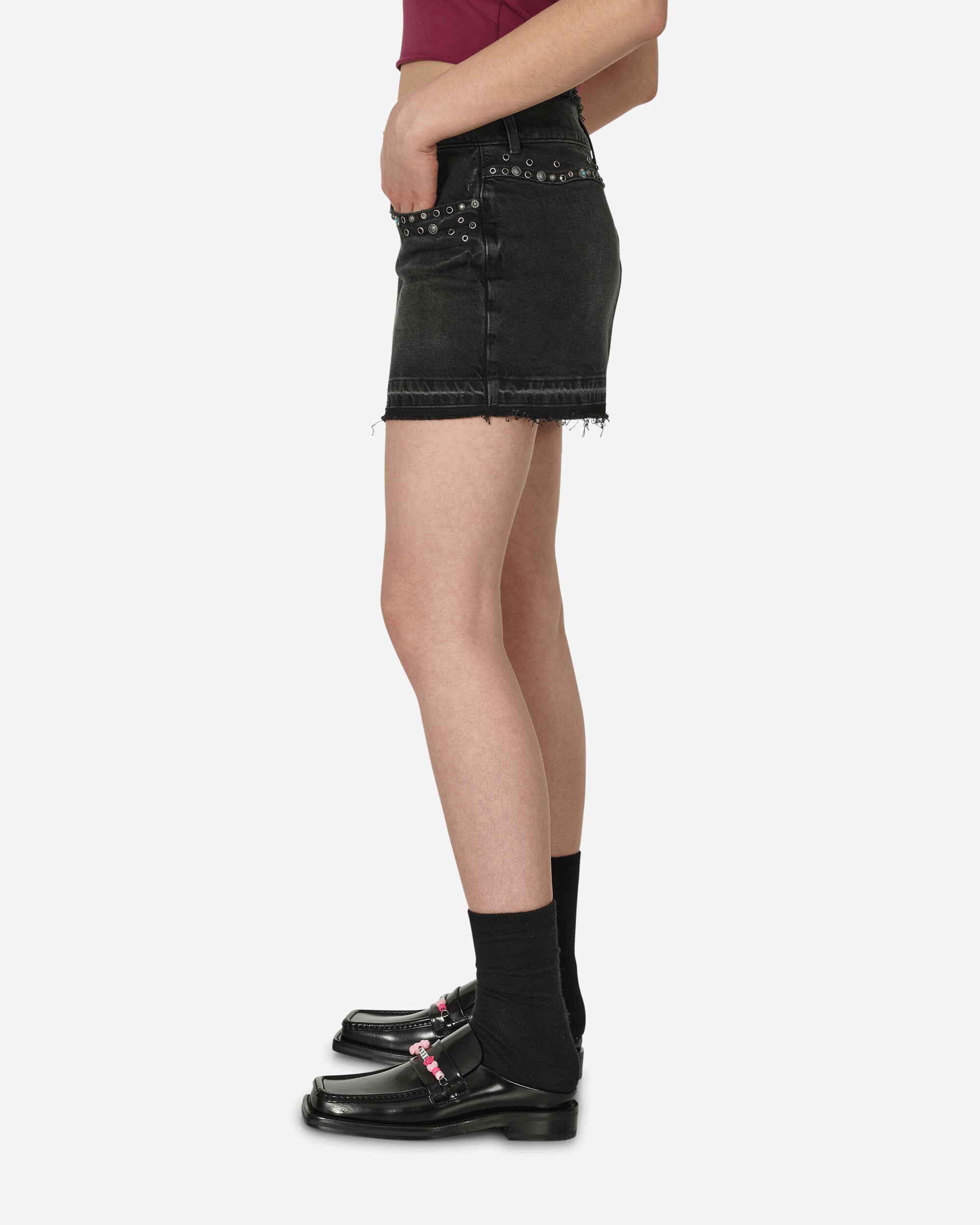 Guess USA Western Denim Skirt Used Black Wash, view 2