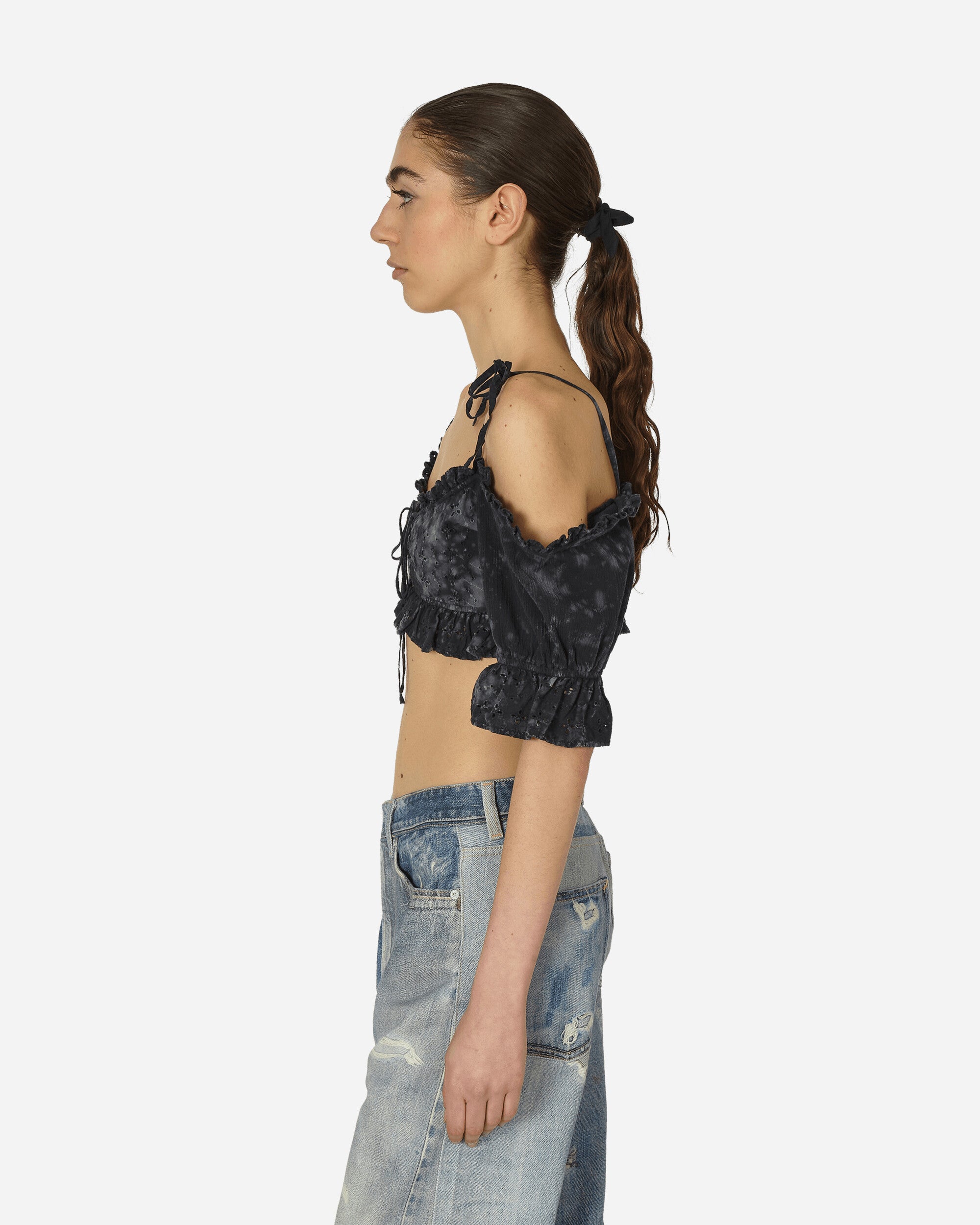 Guess USA Dyed Sangallo Top Washed Out Black, view 2
