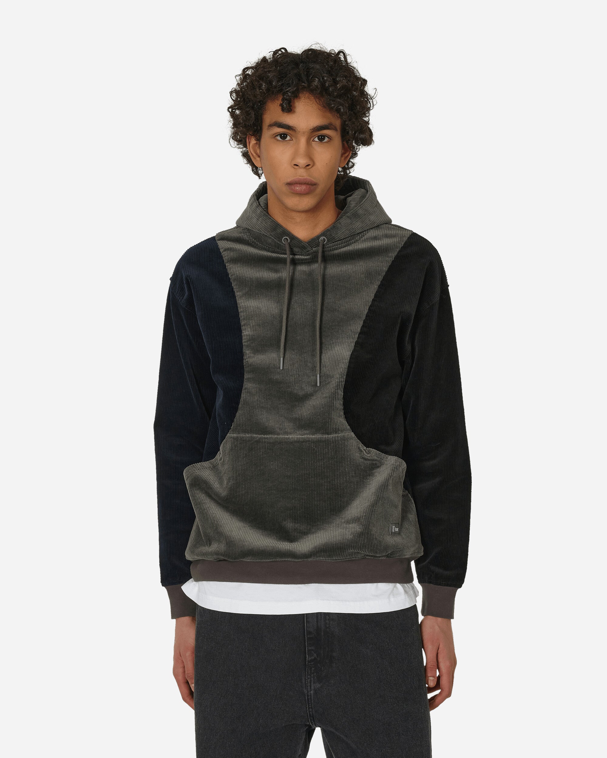 Dime Wave Corduroy Hoodie Charcoal