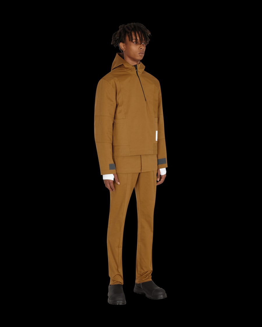 Slam Jam Diagonal Yuma Anorak Brown, view 6
