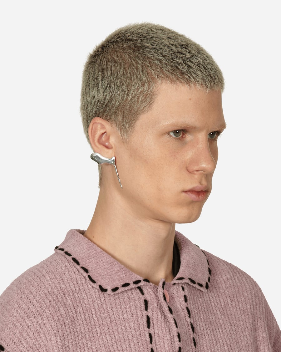 Octi Puddle Earring Silver, view 6