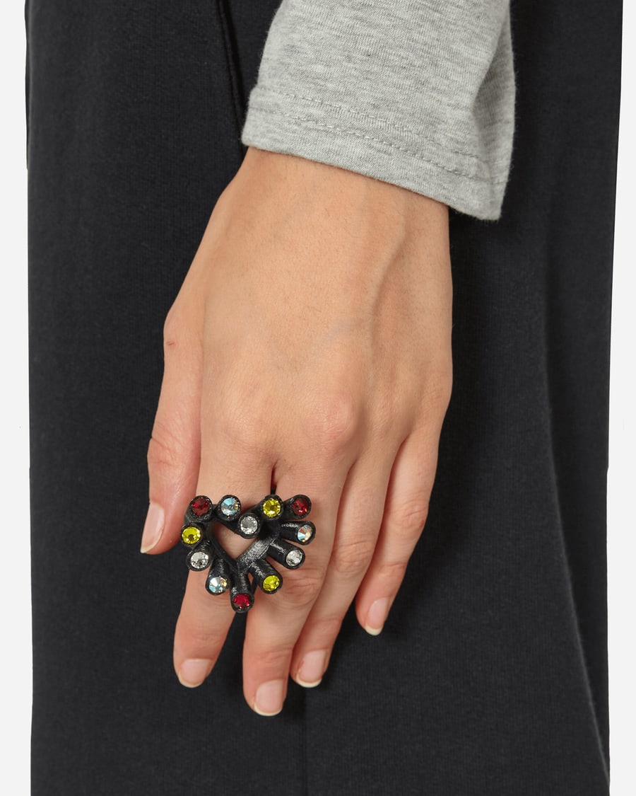 Roussey Single Luv Ring Black, view 6