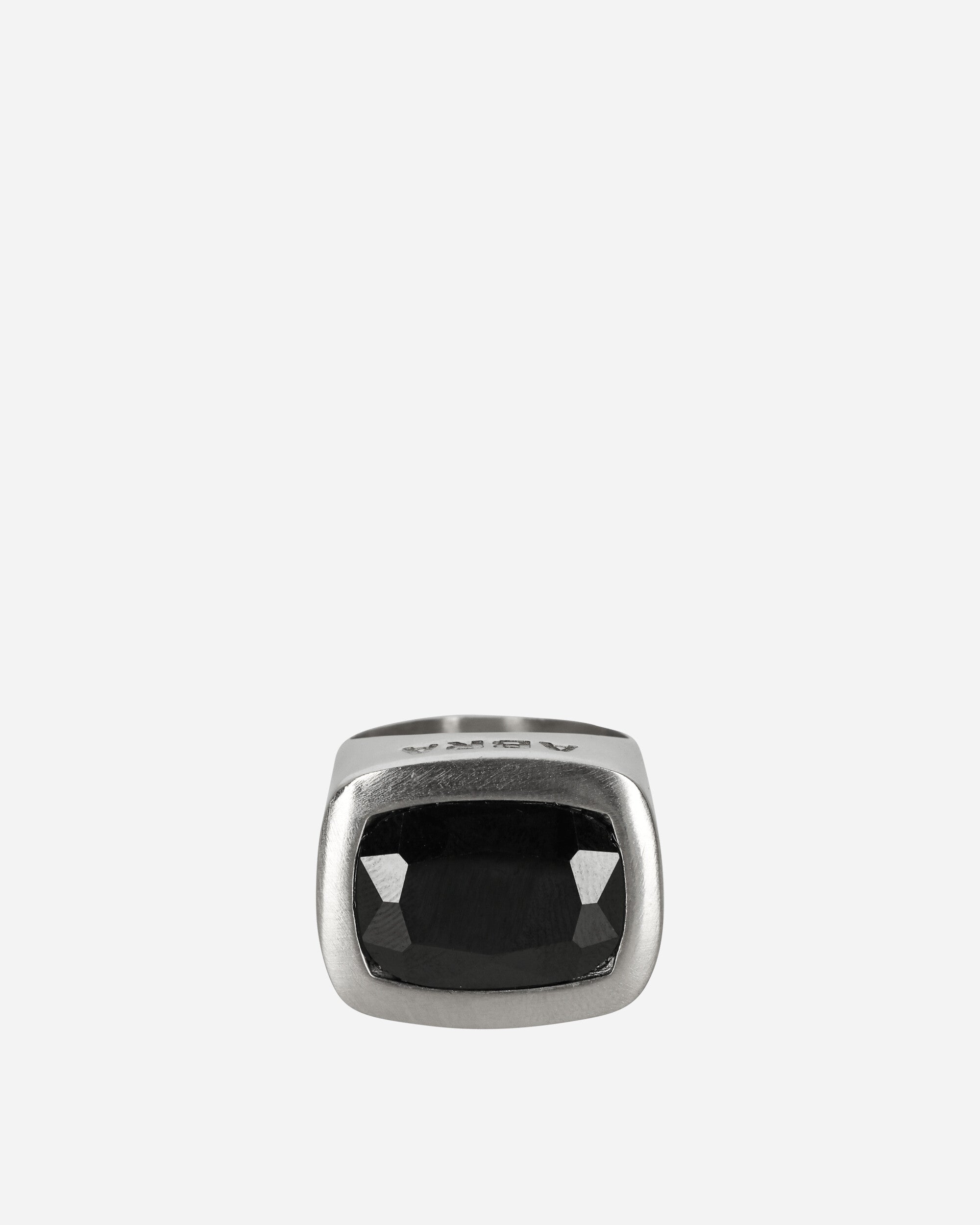 Abra Stone Ring Silver / Black