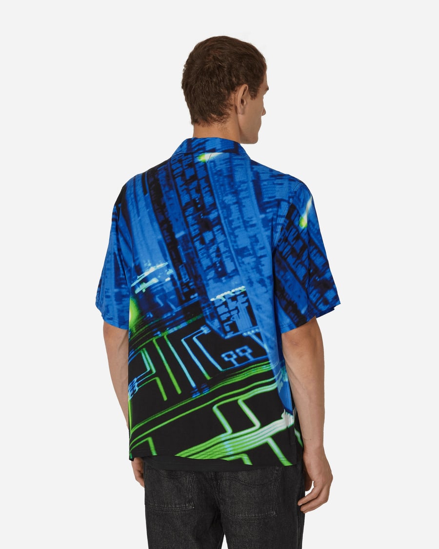 Pleasures Virus Rayon Button Down Shirt Black, view 3