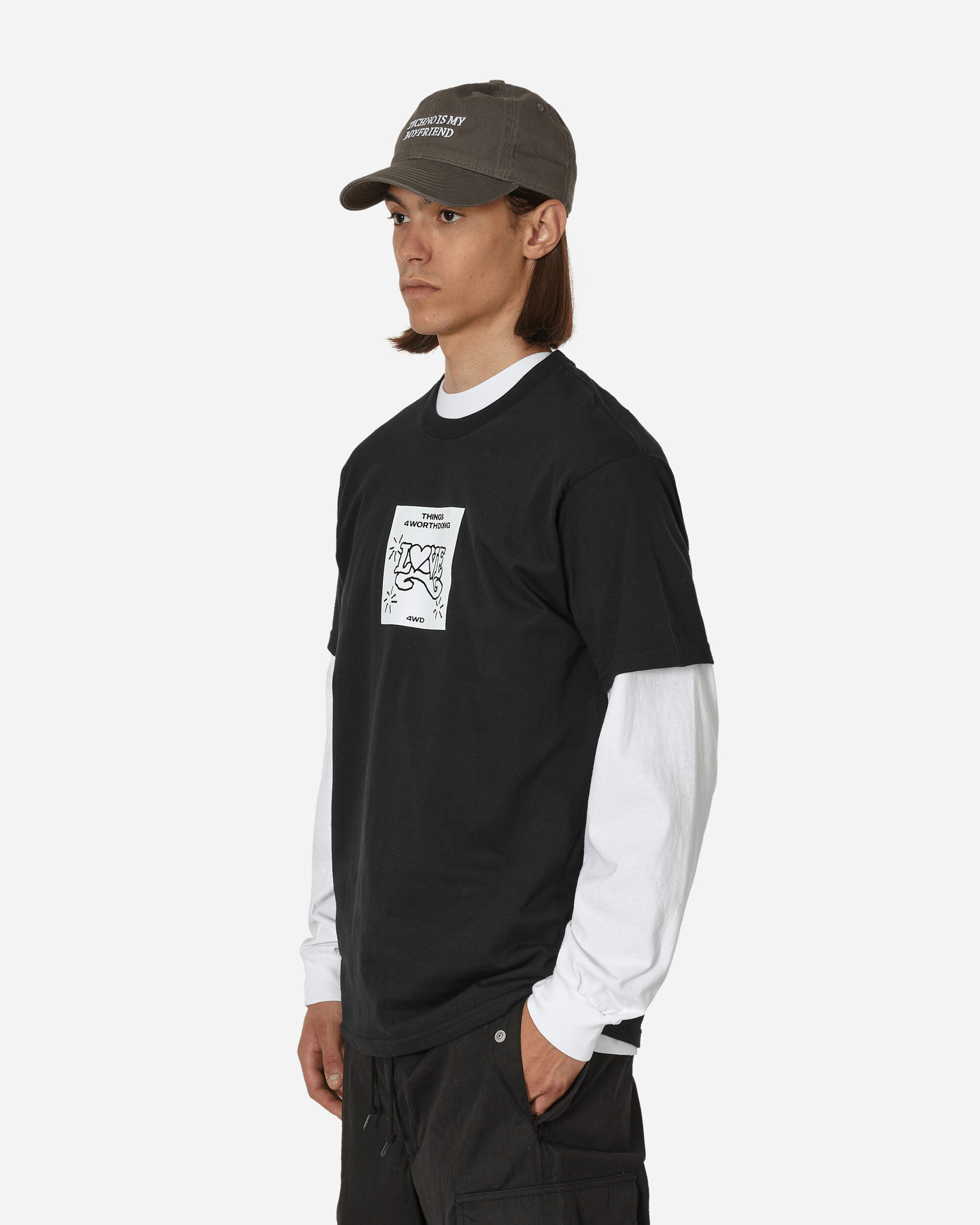 4 Worth Doing Love T-Shirt Black, view 2
