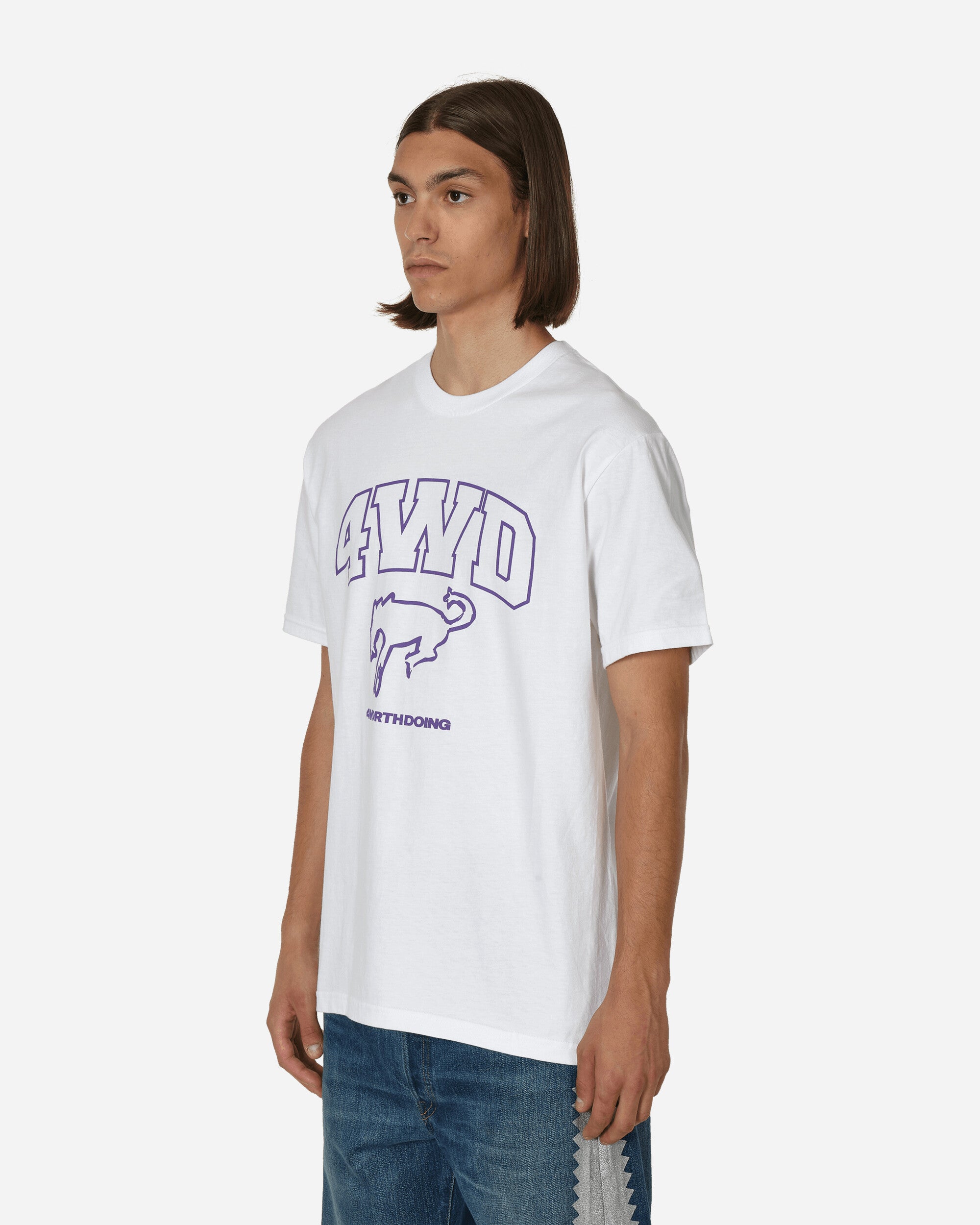 4 Worth Doing Horse Mascot T-Shirt White, view 2