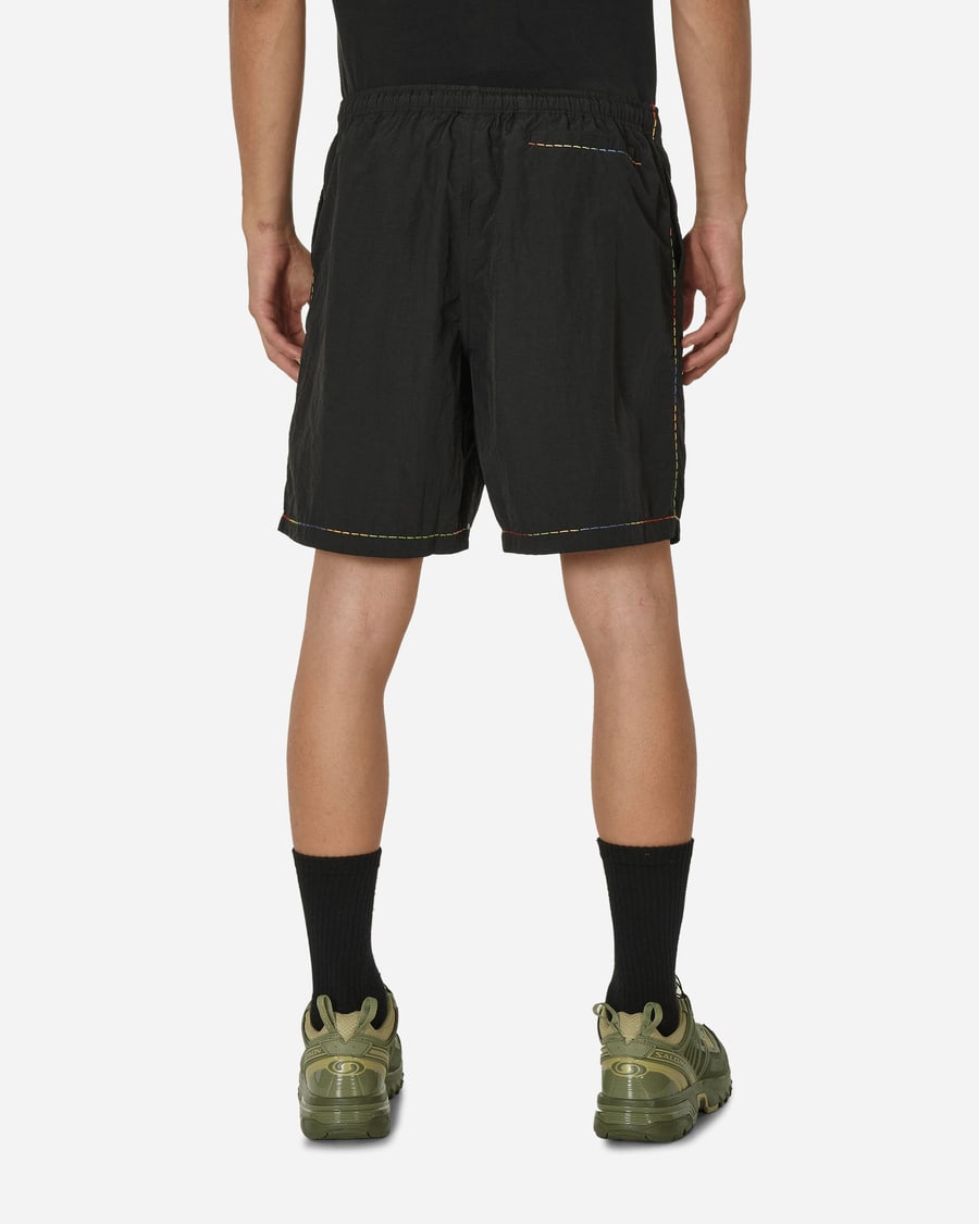 4 Worth Doing Gradient Stitched Shorts Black, view 3