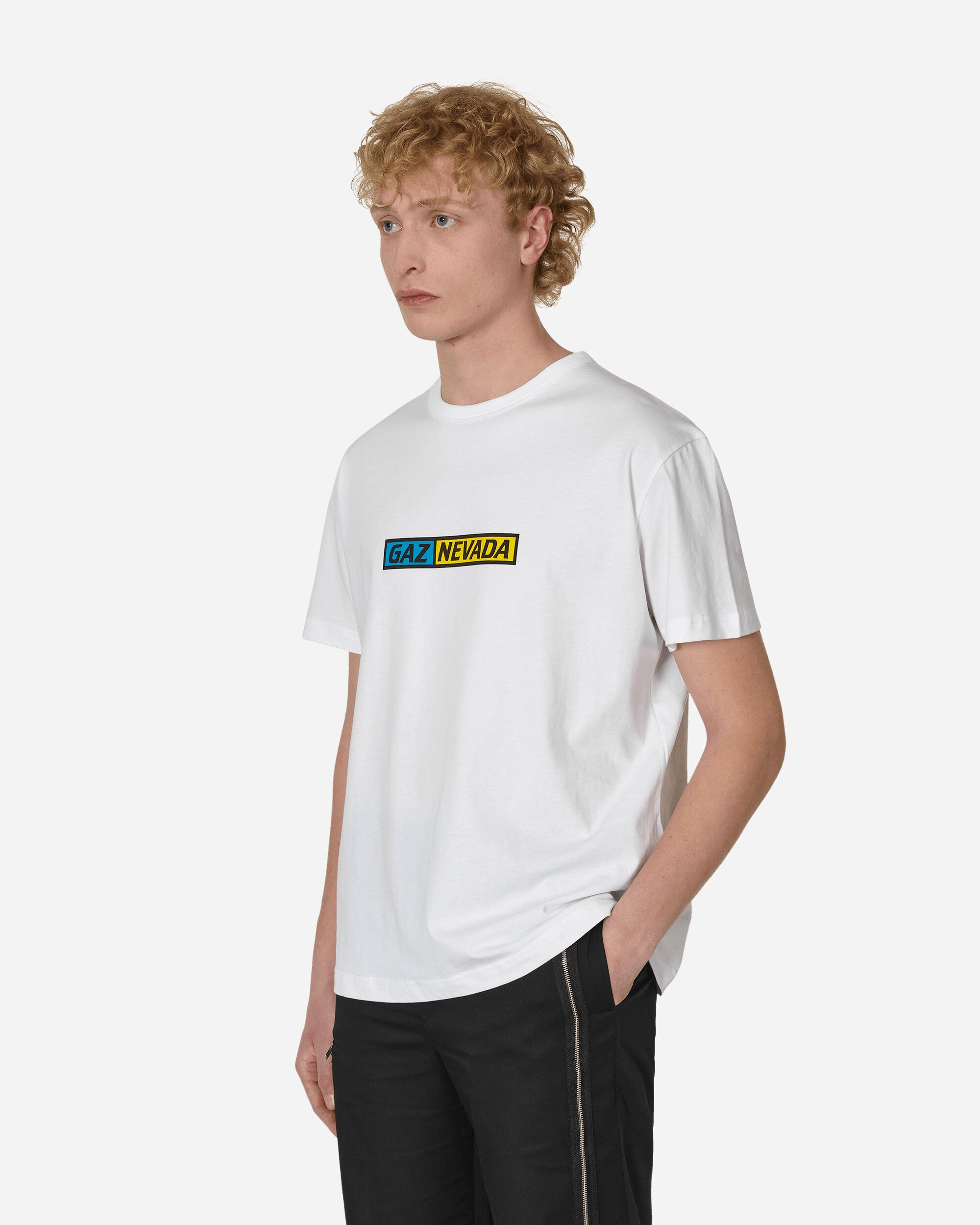 Slam Jam Gaznevada Graphic T-Shirt White, view 2