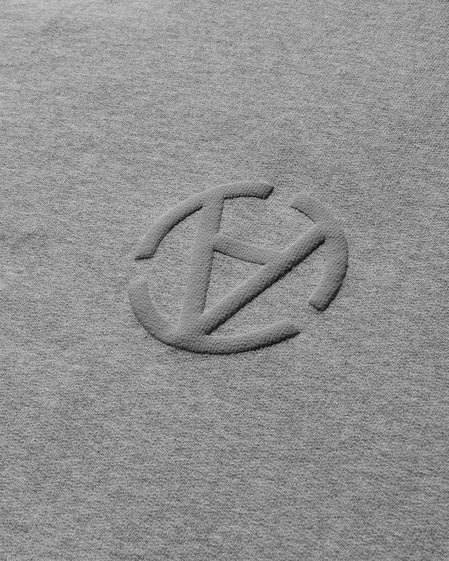 Slam Jam Graphic Hooded Sweatshirt Grey, view 3