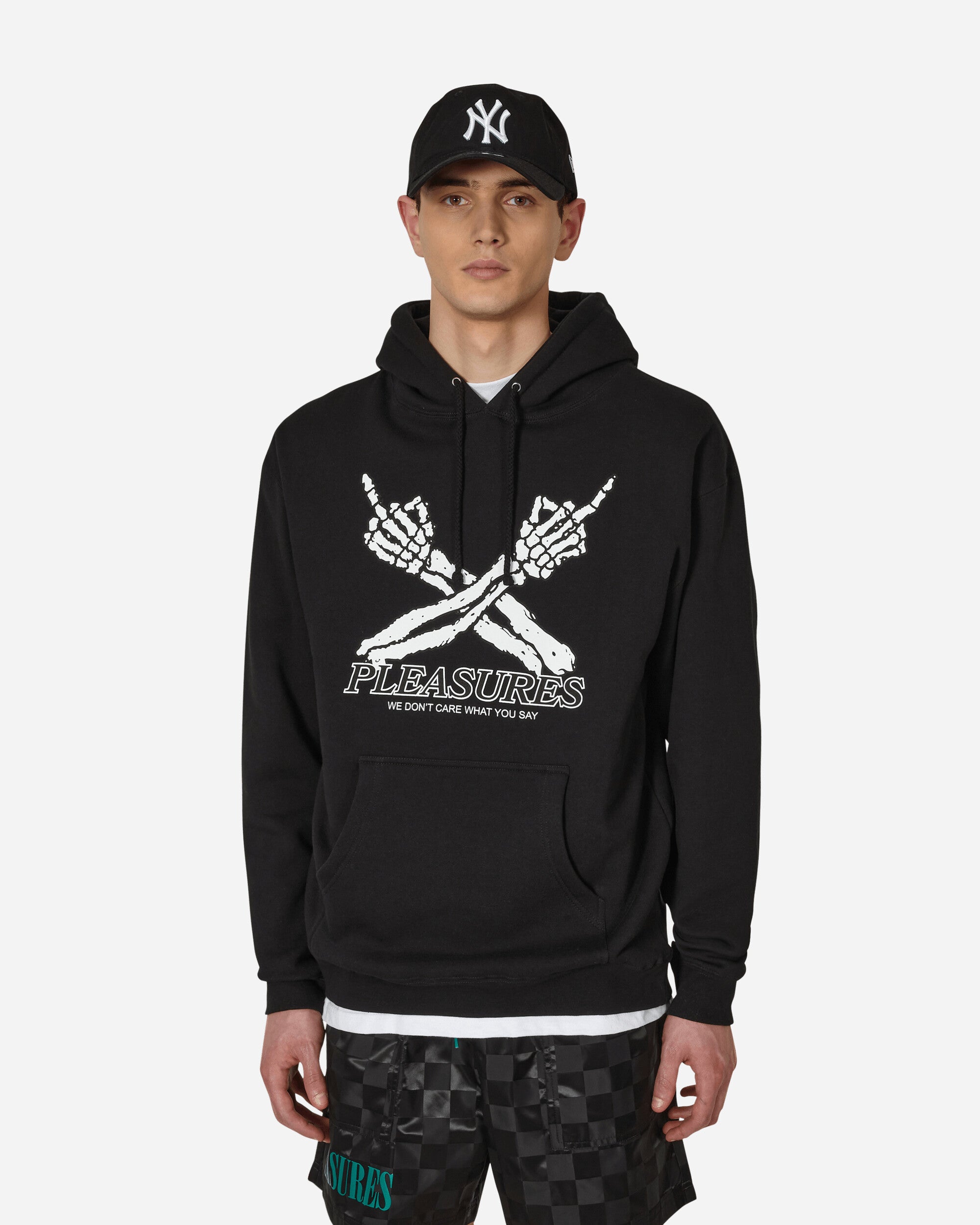 Pleasures Don't Care Hooded Sweatshirt Black