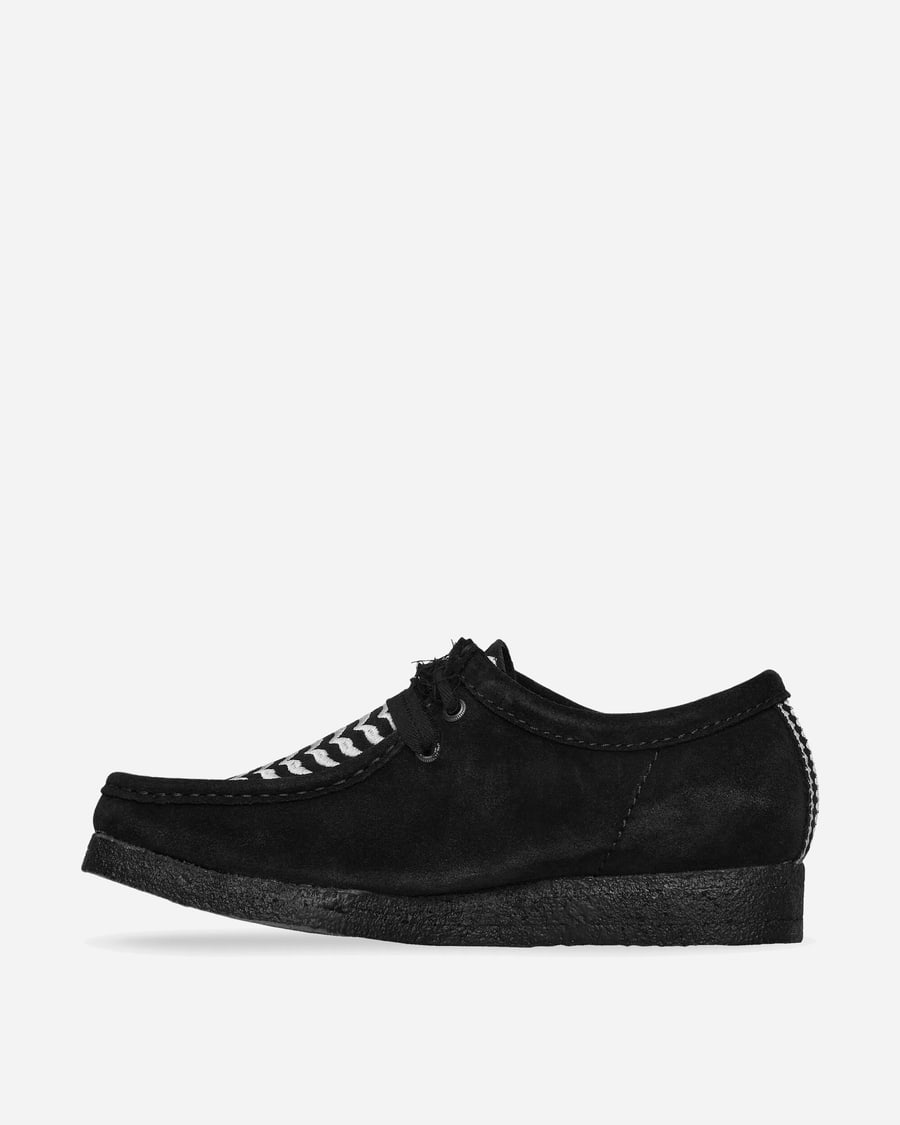 Clarks Slam Jam Wallabee Shoes Black, view 3