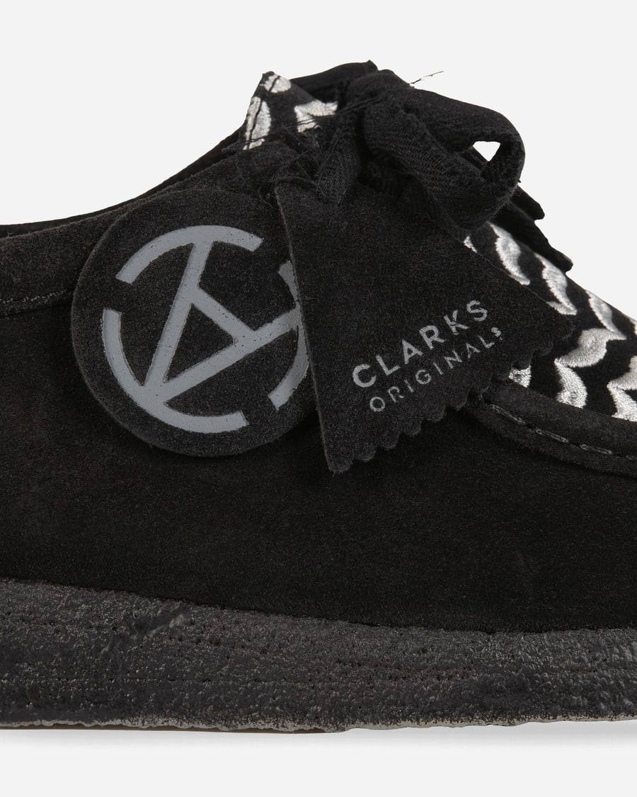 Clarks Slam Jam Wallabee Shoes Black, view 7