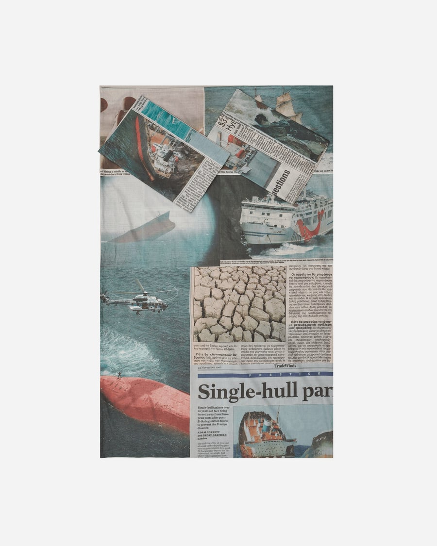 Serapis Newspaper Cut Bedsheets Multicolor