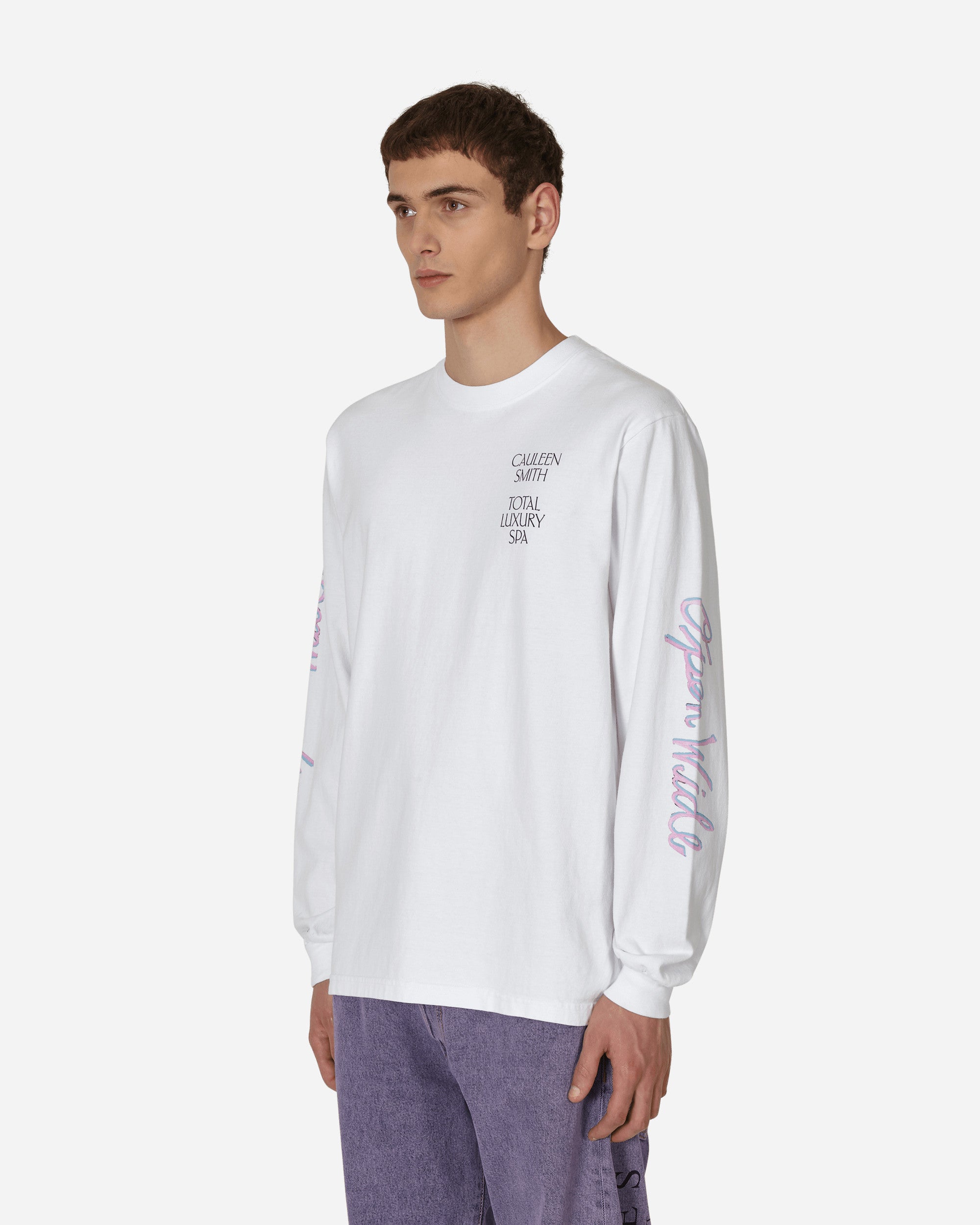 Total Luxury SPA Cauleen Smith Open Wide Longsleeve T-Shirt White, view 2