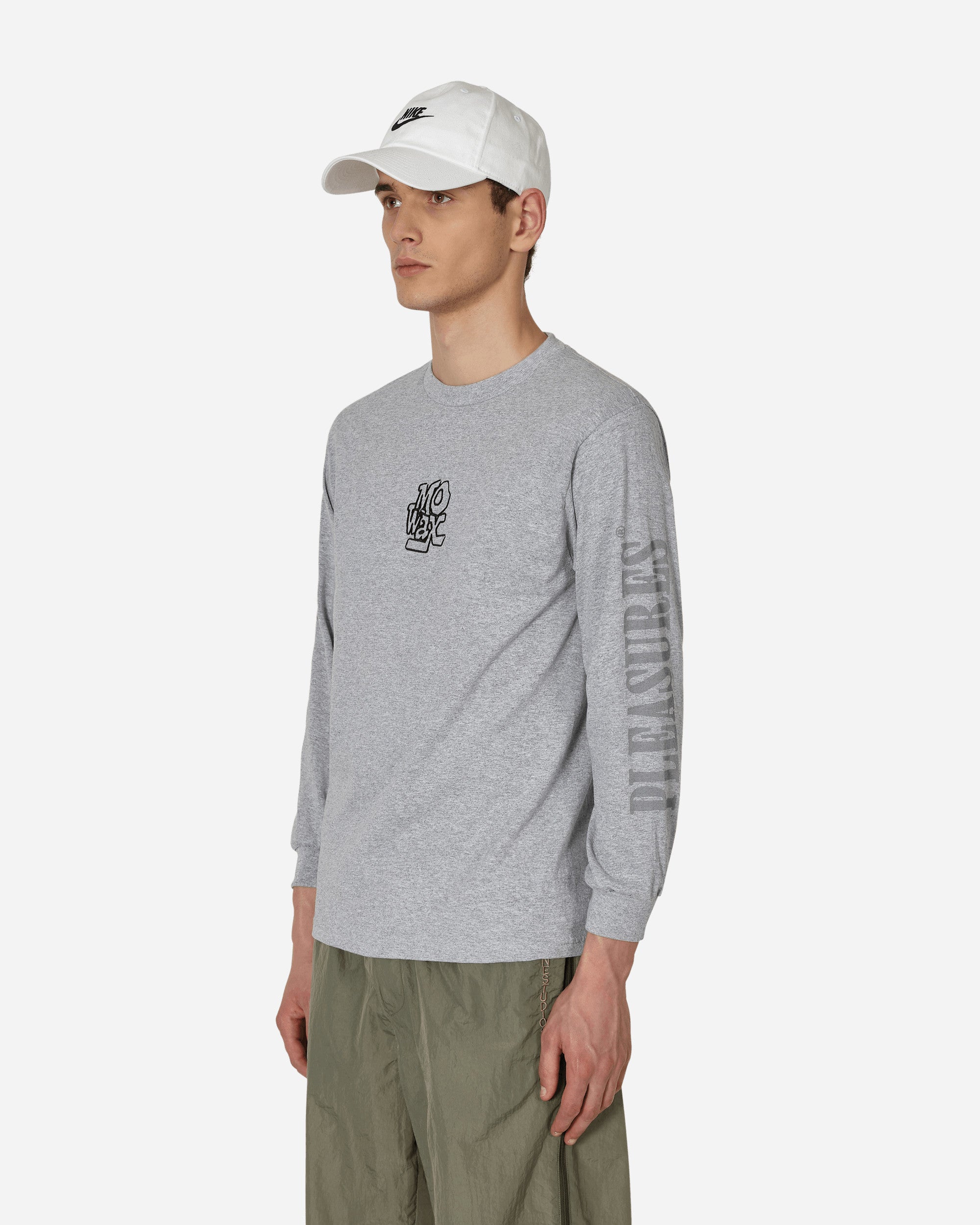 Pleasures Music Longsleeve T-Shirt Grey, view 2