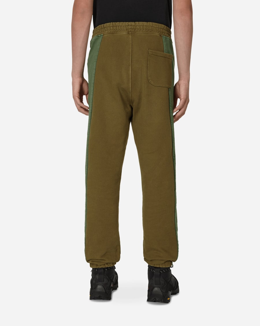 Slam Jam Panel Sweatpants Green / Brown, view 3