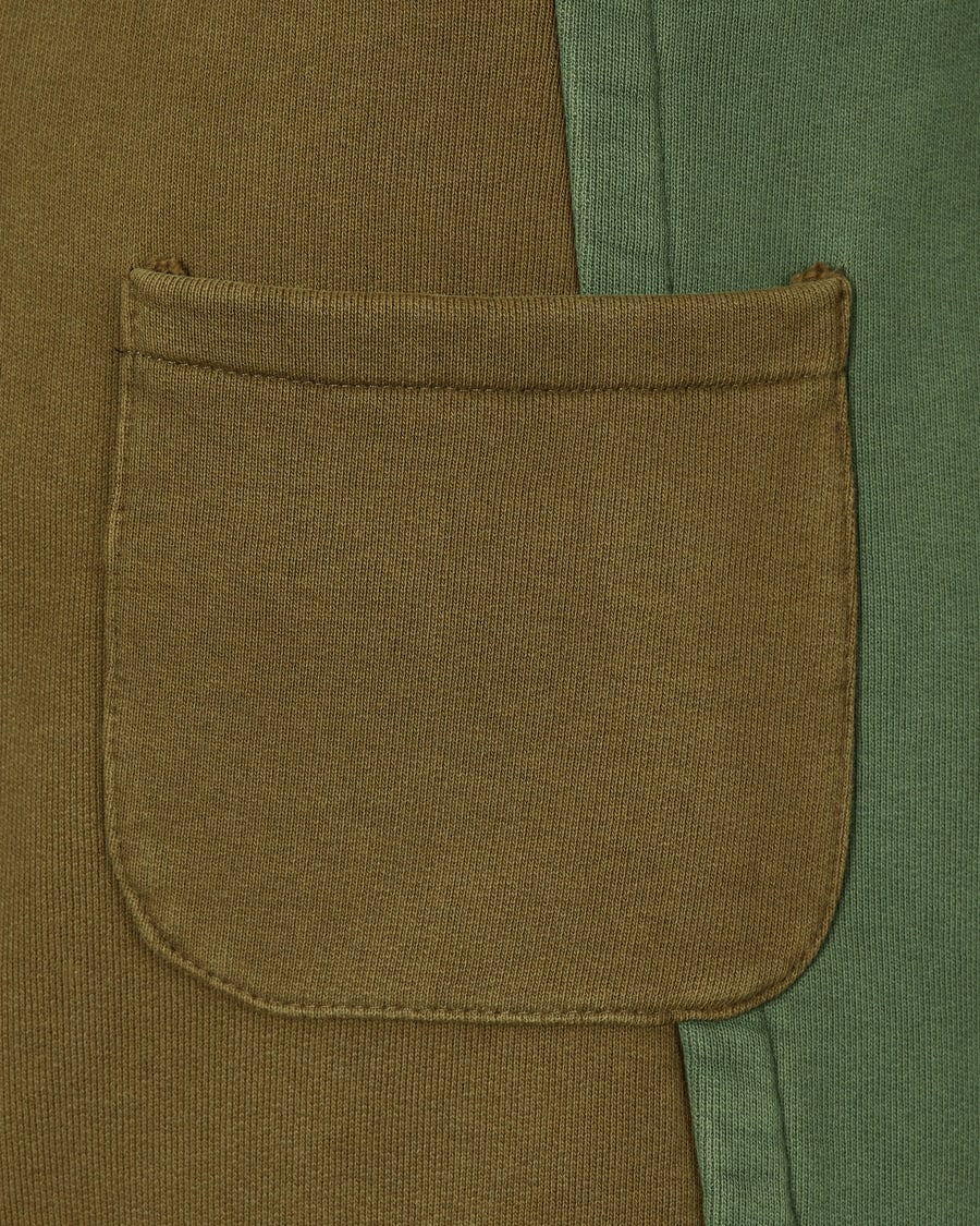 Slam Jam Panel Sweatpants Green / Brown, view 7