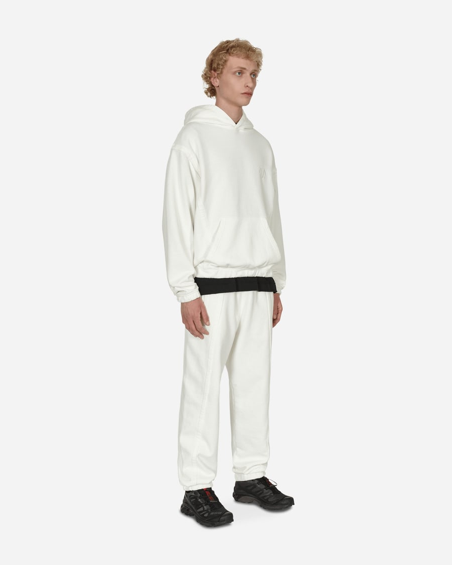 Slam Jam Panel Basic Sweatpants White, view 4