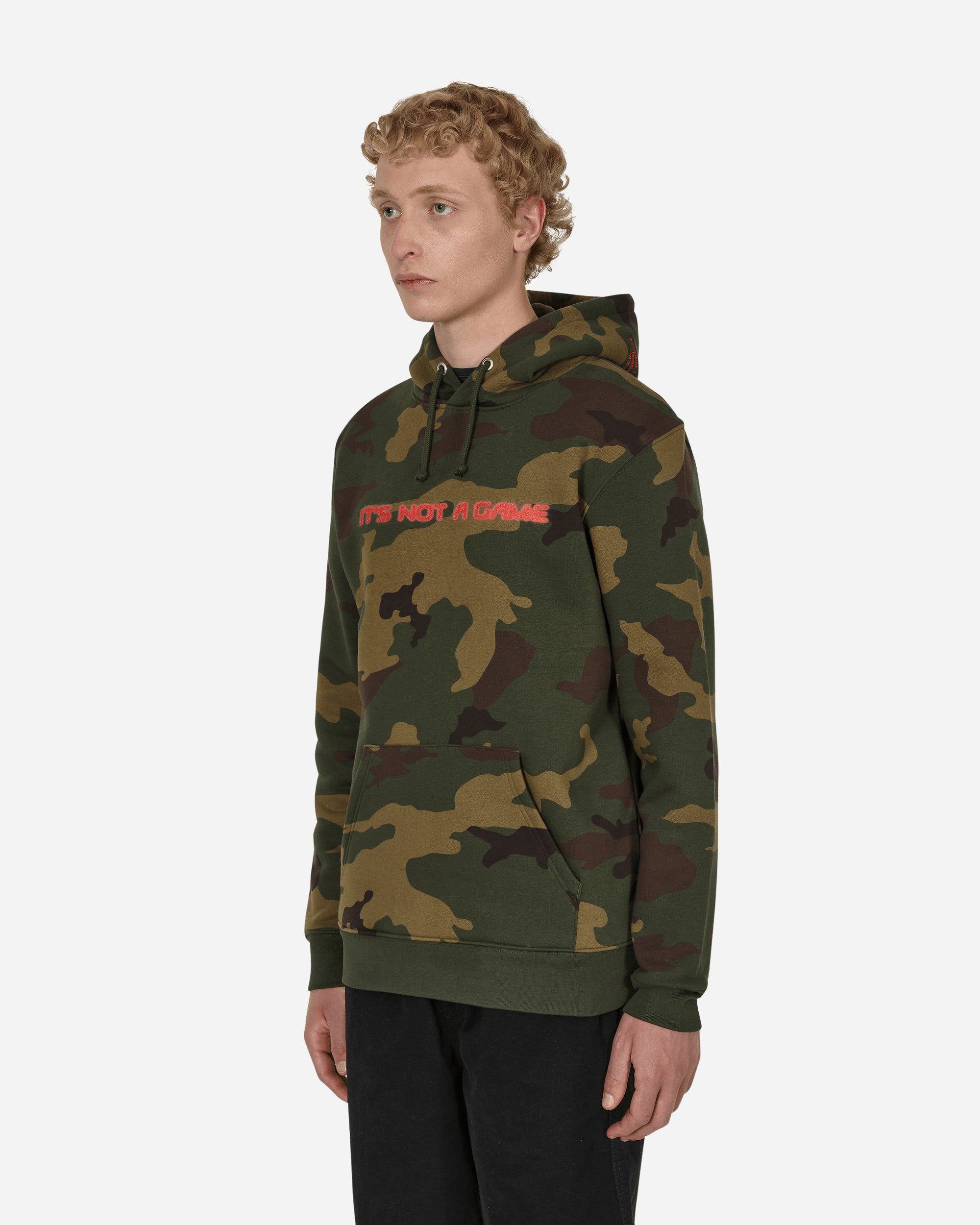 DCV'87 No Games Hooded Sweatshirt Green, view 2