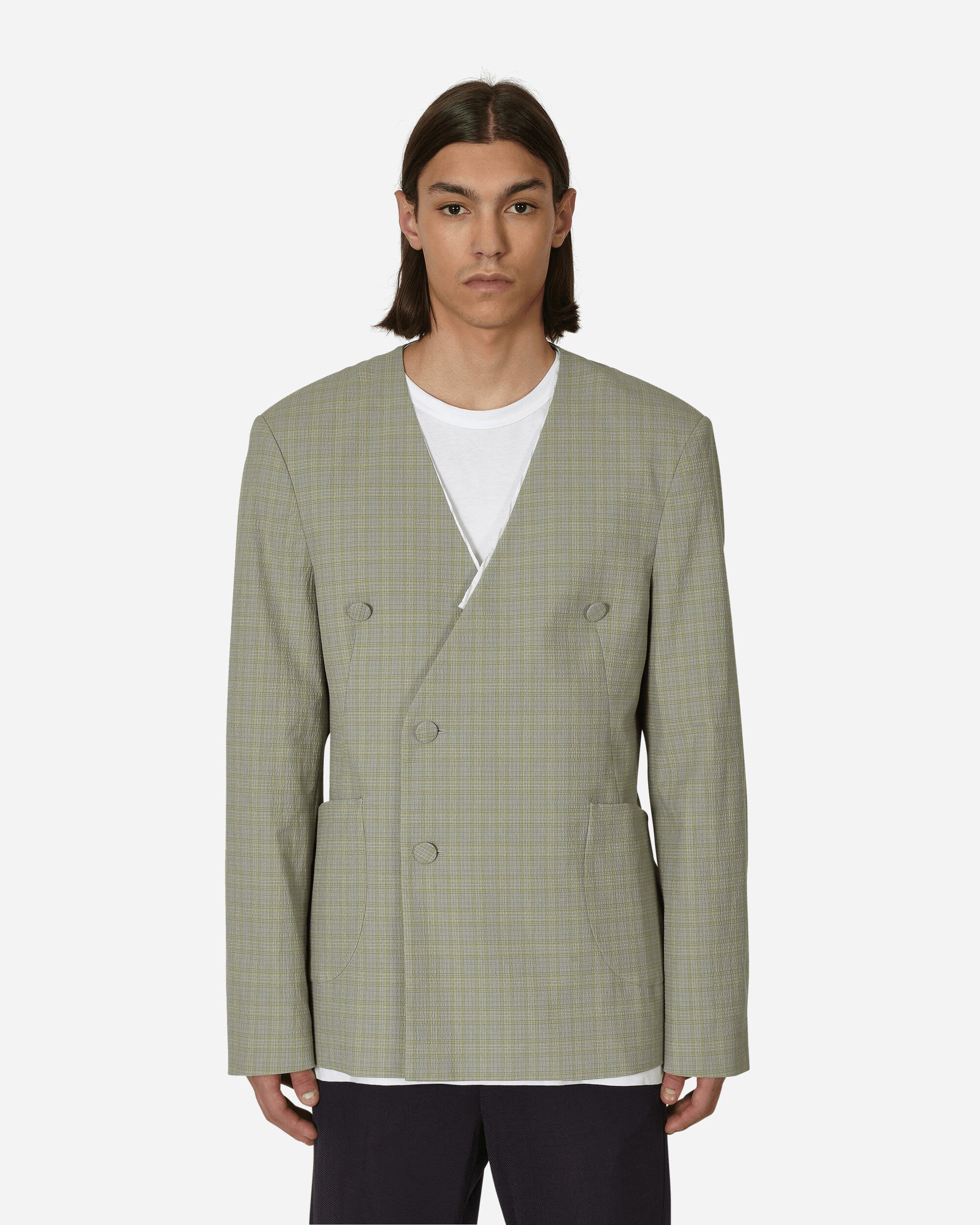 Kiko Kostadinov Oma Reversible Blazer Stone Yellow