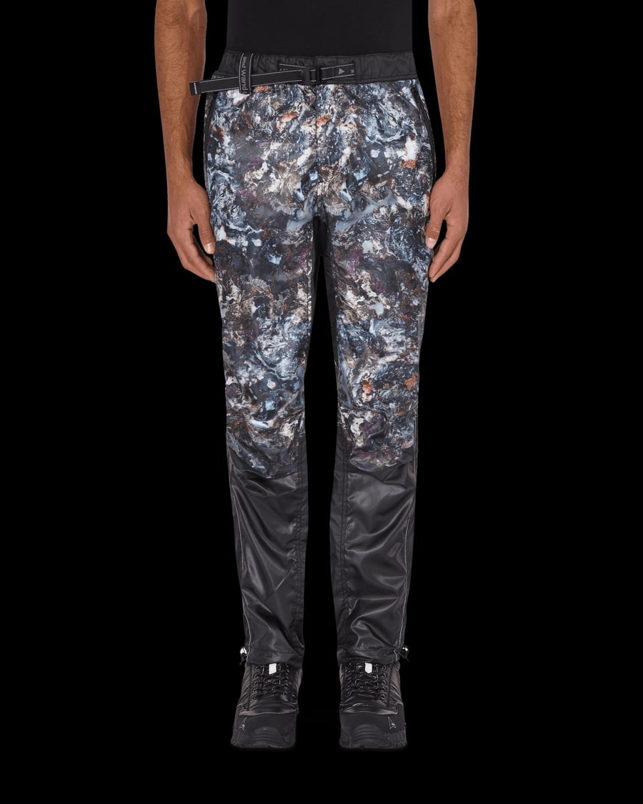 and wander Stone Printed Ripstop Pants Black, view 2