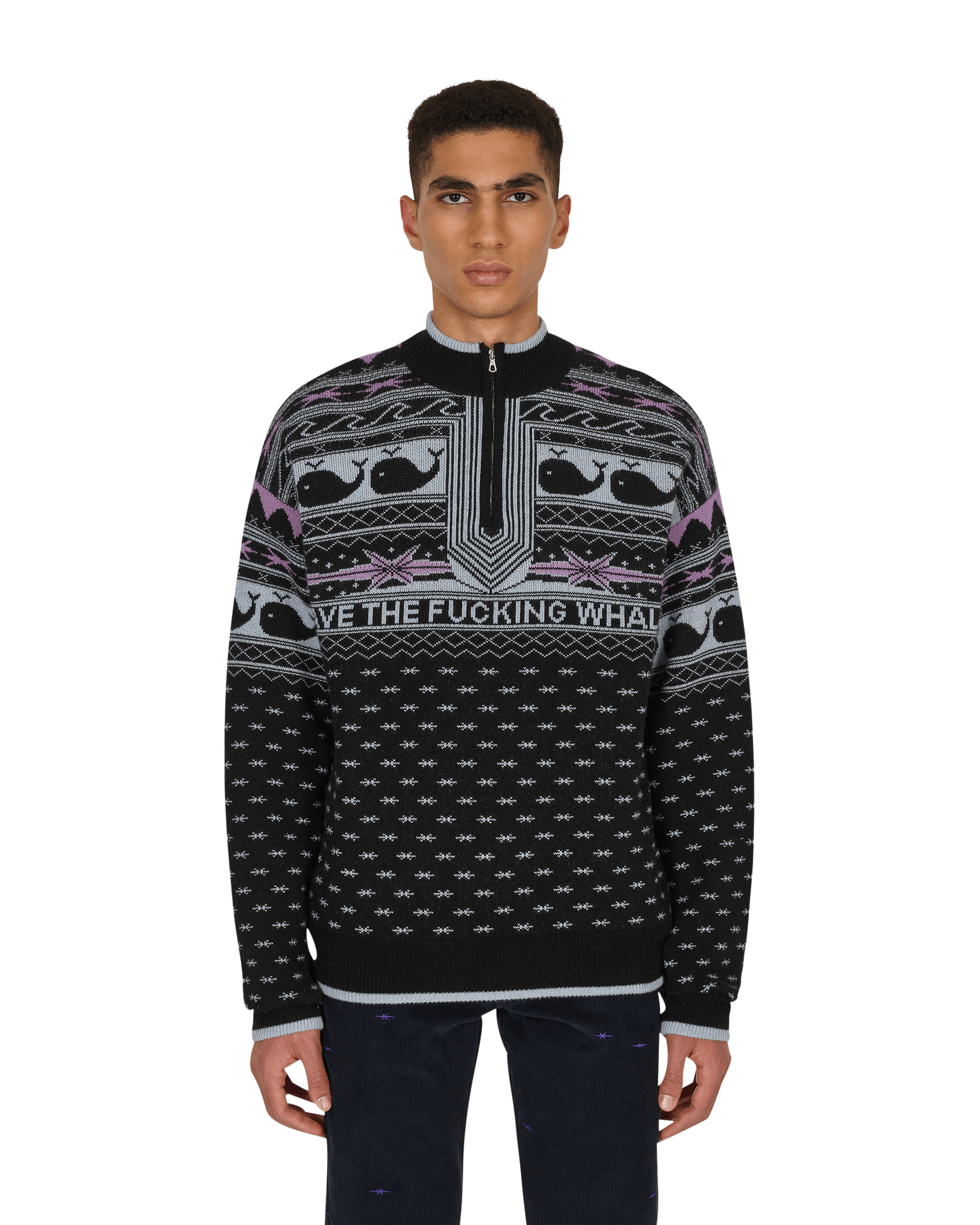 Phipps Save the Whales Sweater Black