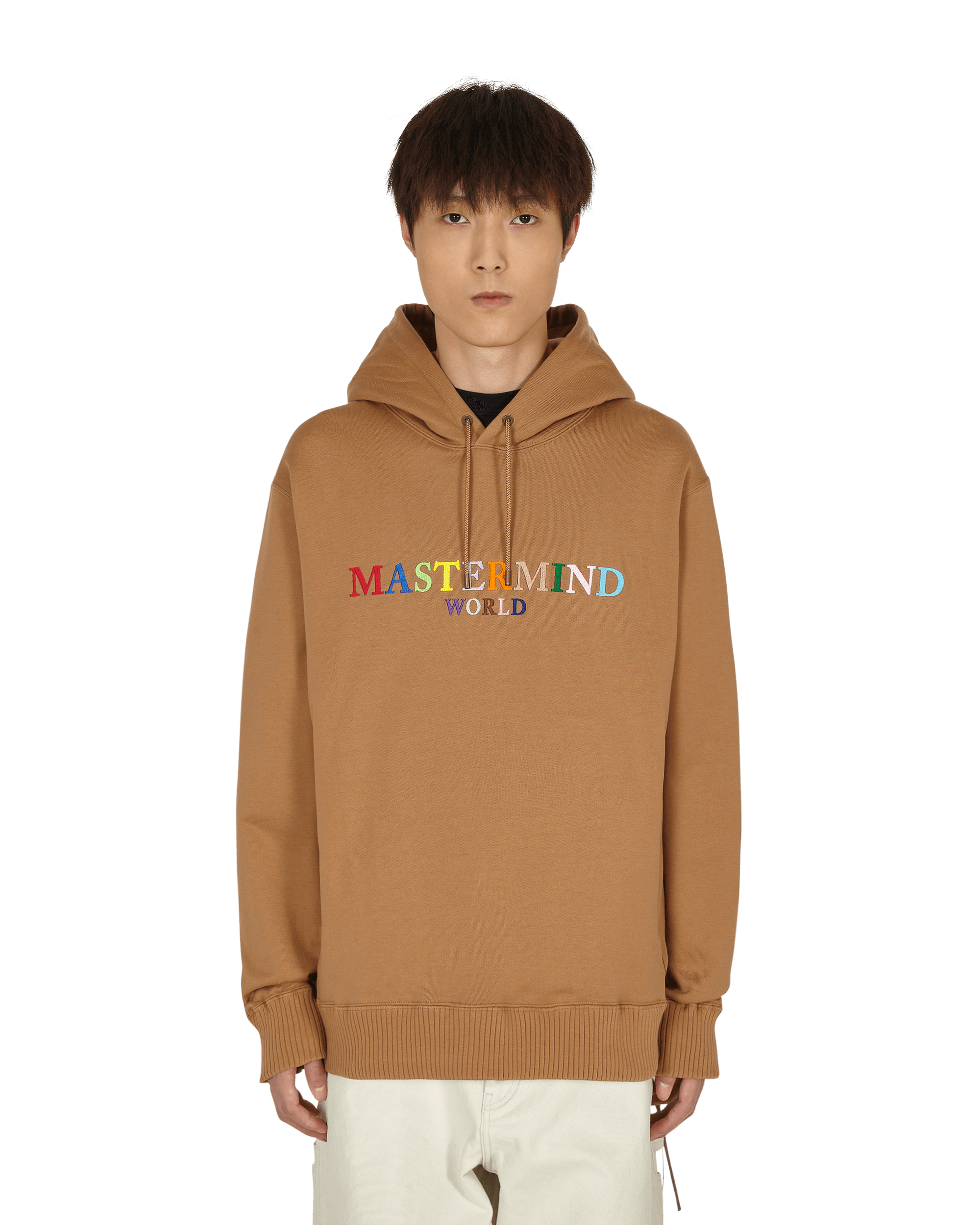 Mastermind World Logo Hooded Sweatshirt Brown, view 2