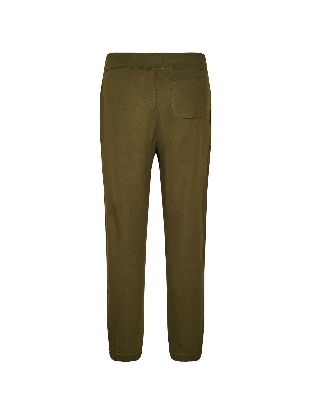 Polo Ralph Lauren Pantaloni sportivi da uomo verdi in cotone con coulisse in vita, view 2