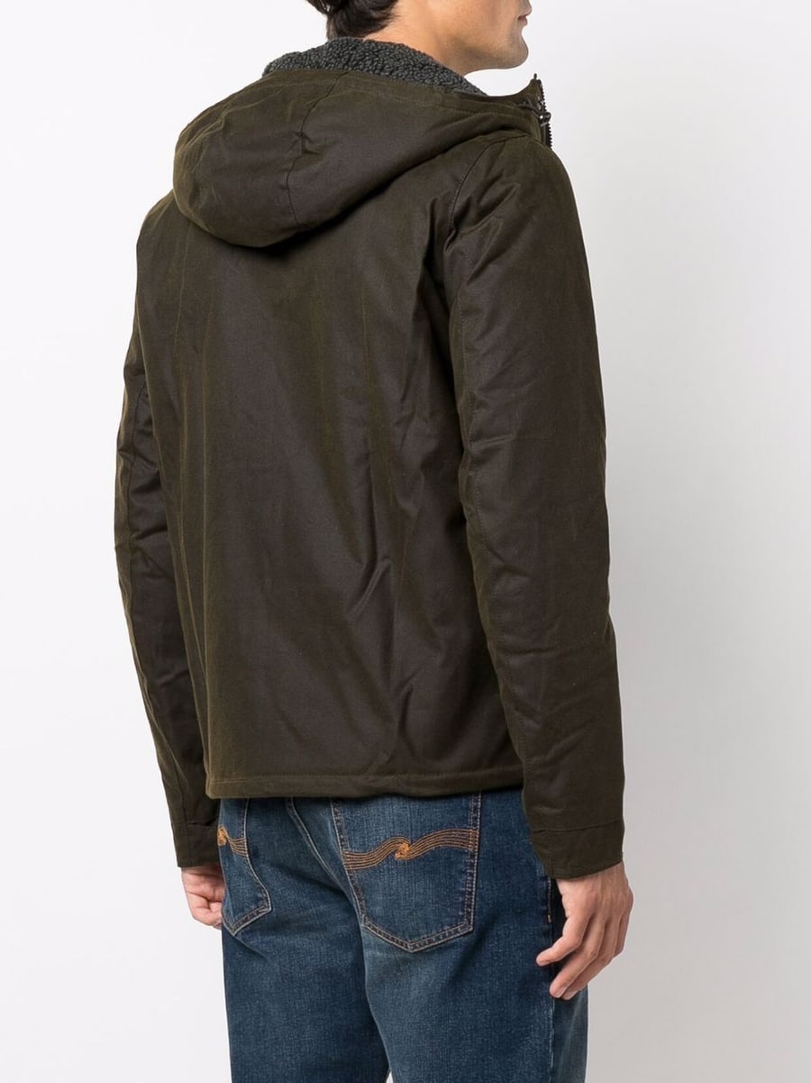 BARBOUR Giacca cerata Barbour International Kevlar Wax verde oliva, view 2