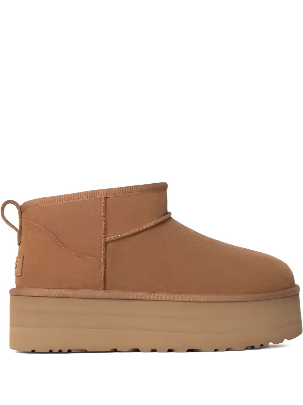 UGG Stivaletti Classic Ultra Mini Platform in camoscio marrone castagna