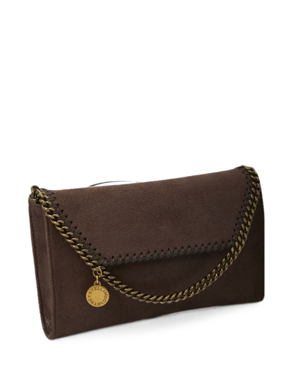 Stella McCartney Borsa Portafoglio Falabella marrone con catena, view 2