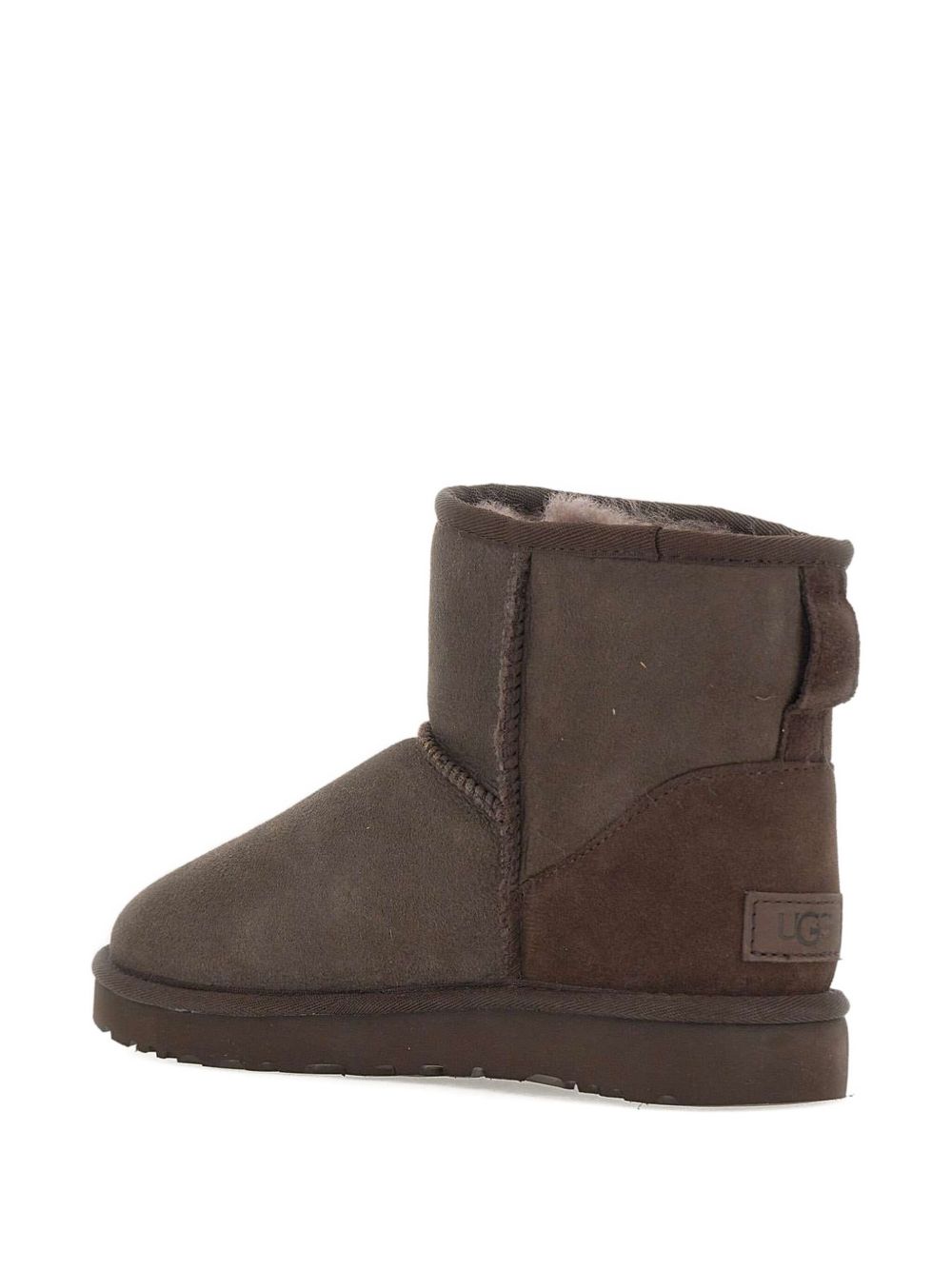 UGG Stivaletti Classic Mini II in camoscio marrone, view 2