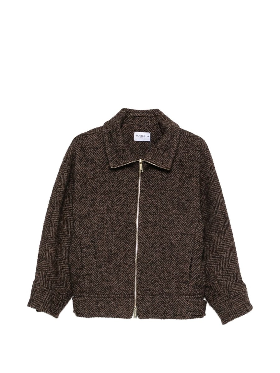 MARELLA SPORT Giacca giubbotto in lana con zip