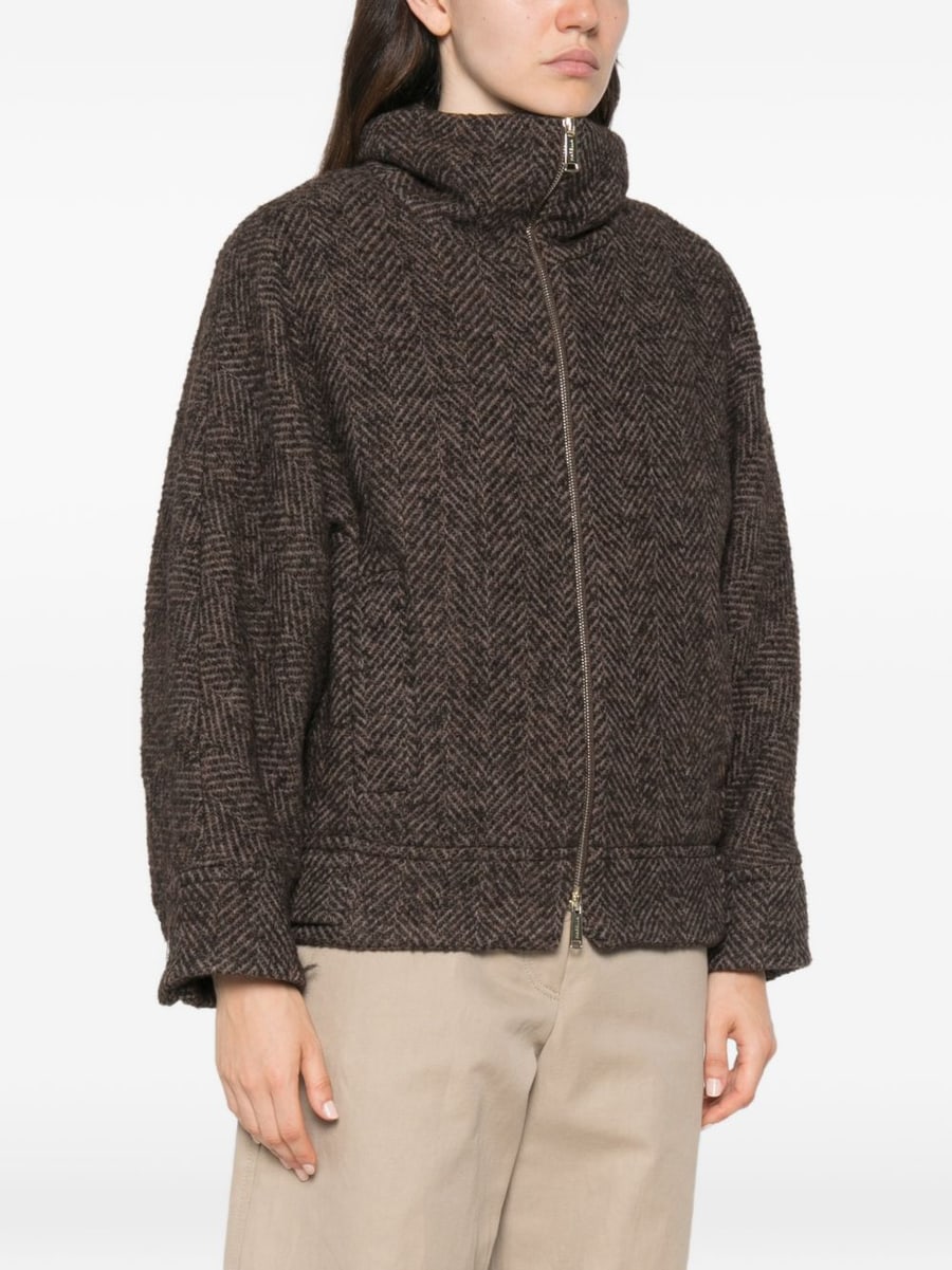 MARELLA SPORT Giacca giubbotto in lana con zip, view 4