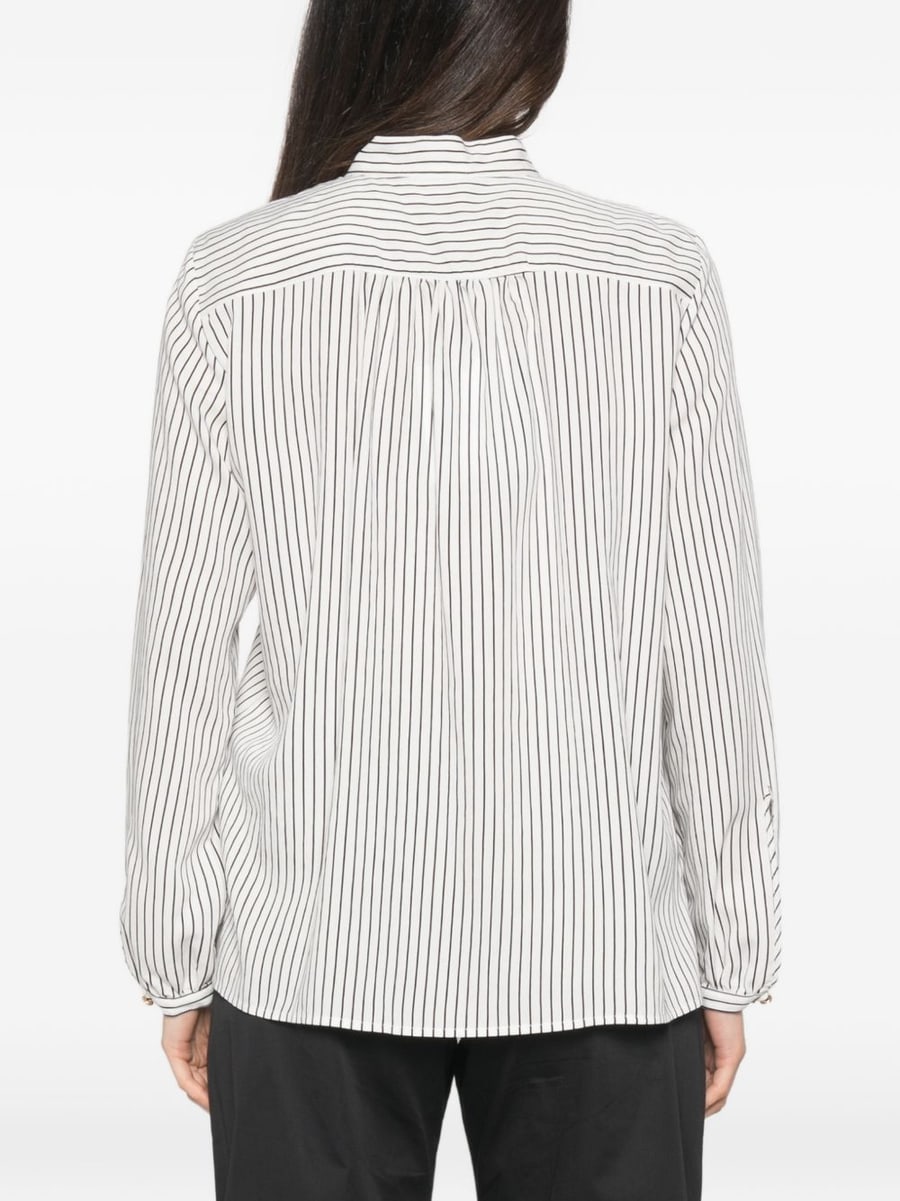 MARELLA Camicia Kiwi a righe con rouches, view 4