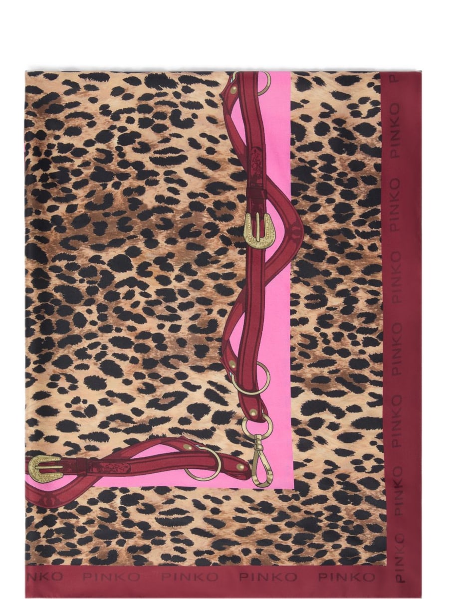 Pinko Foulard Limbo con stampa animalier, view 2