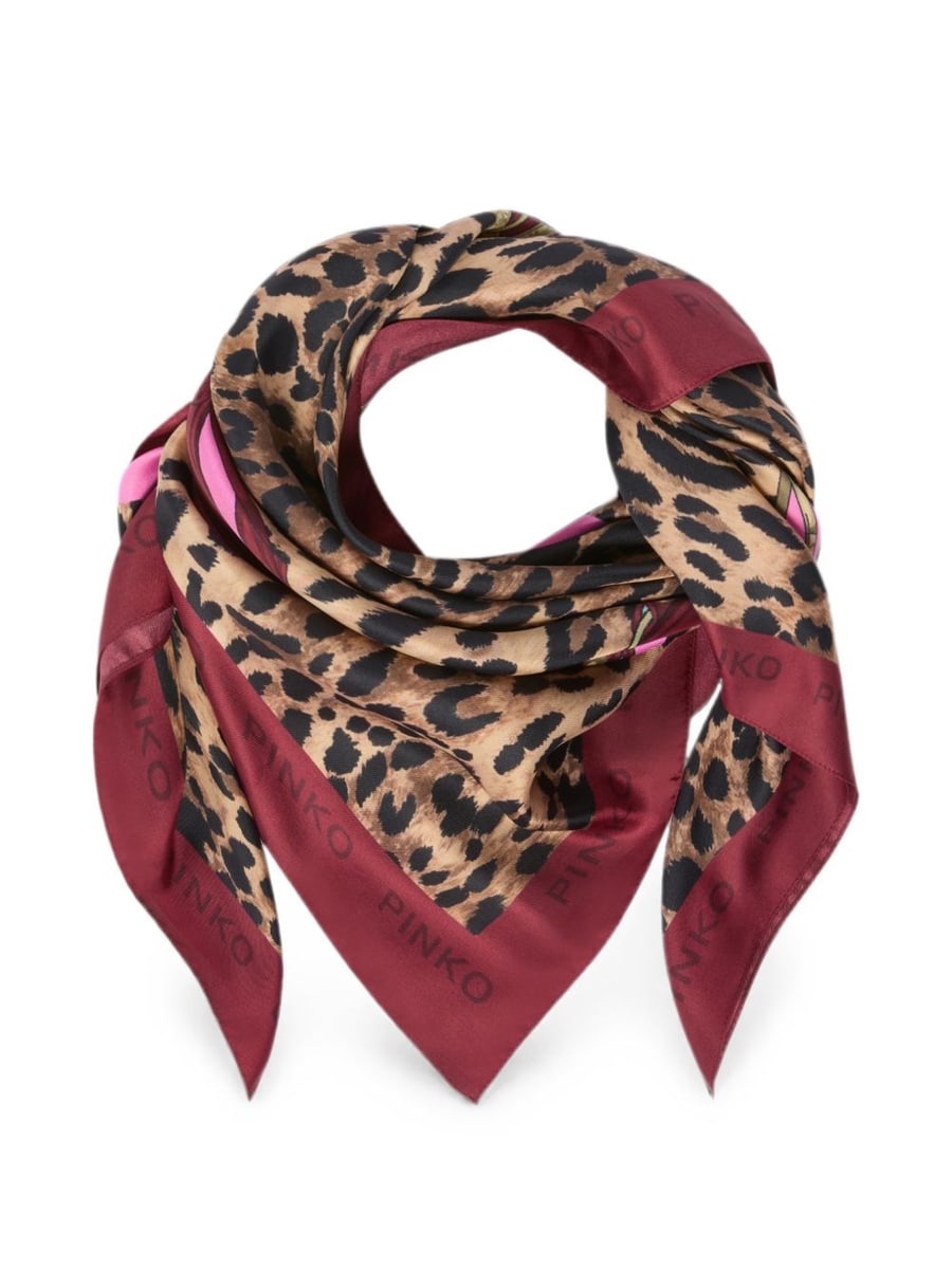 Pinko Foulard Limbo con stampa animalier, view 5