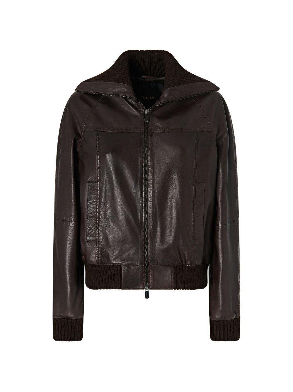 Pinko Giacca Bluma in ecopelle con zip
