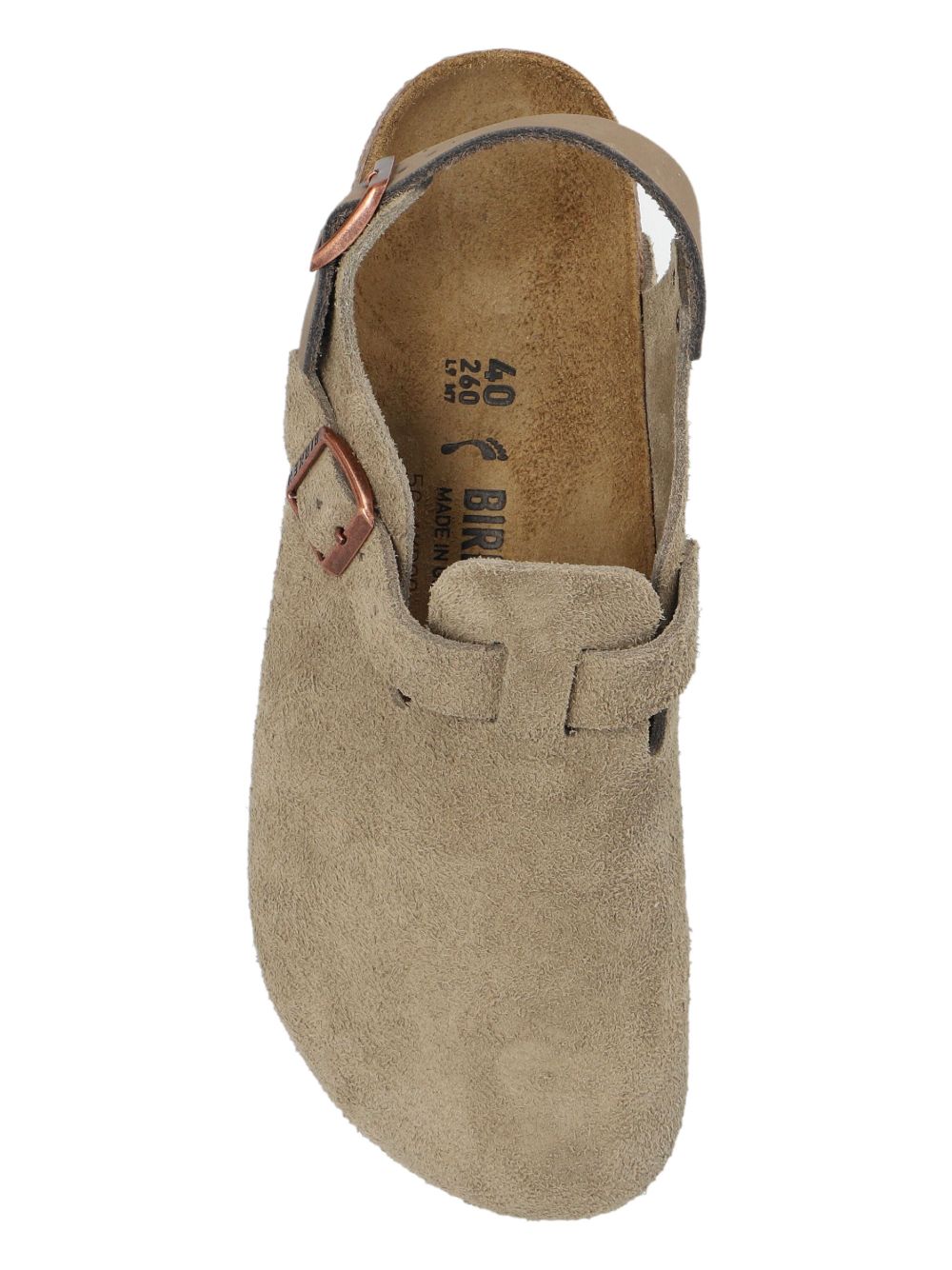 BIRKENSTOCK Sandali 'Tokio' in camoscio taupe, view 2